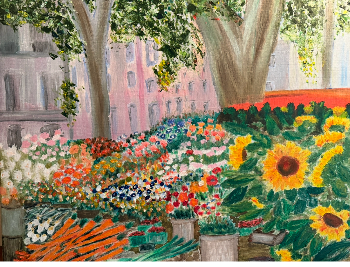 Farmers Market by JoAnne Kelly. Water Soluble Oil. $300.00