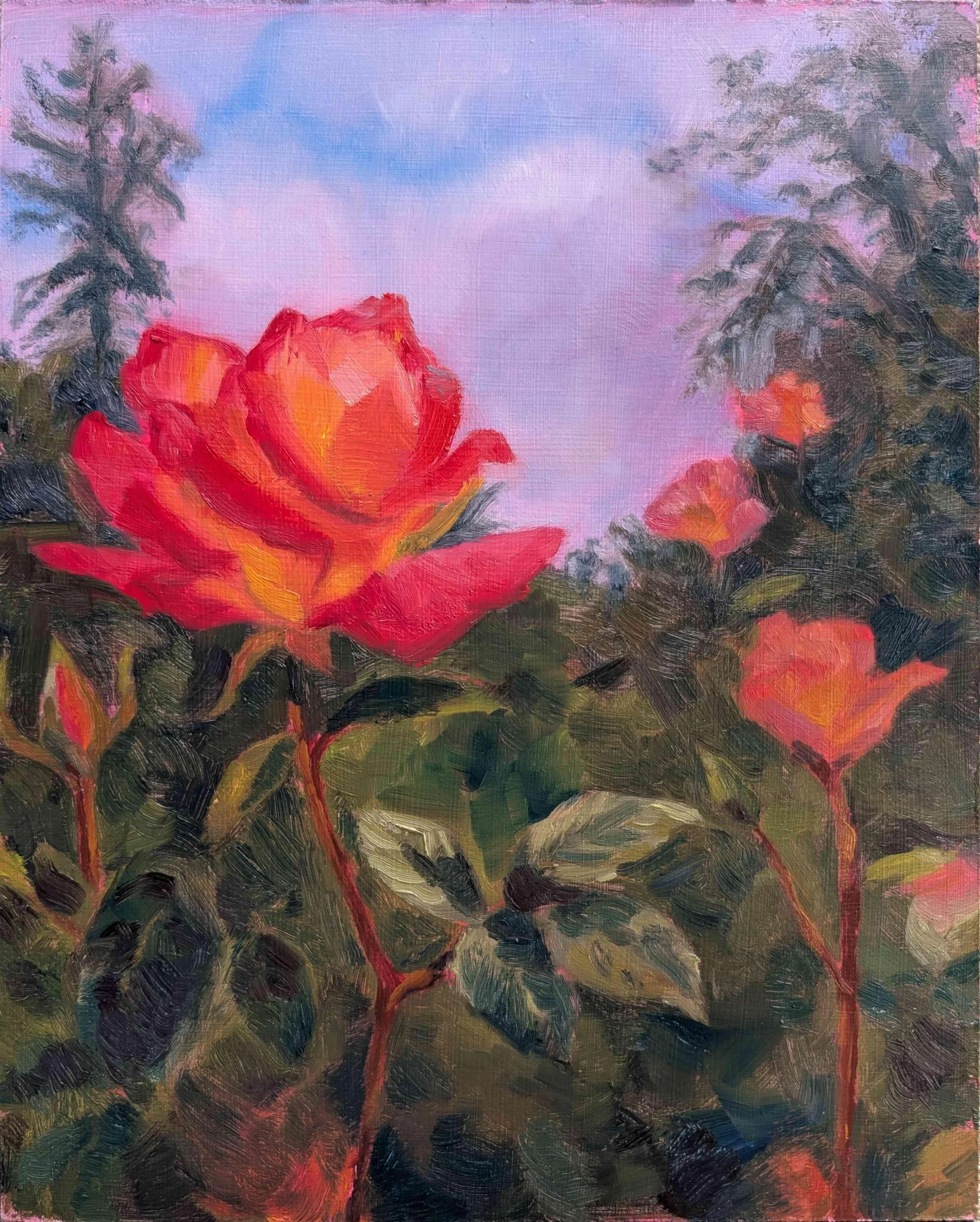 Daytime Glow by Candice Weiss. Oil. $150. 