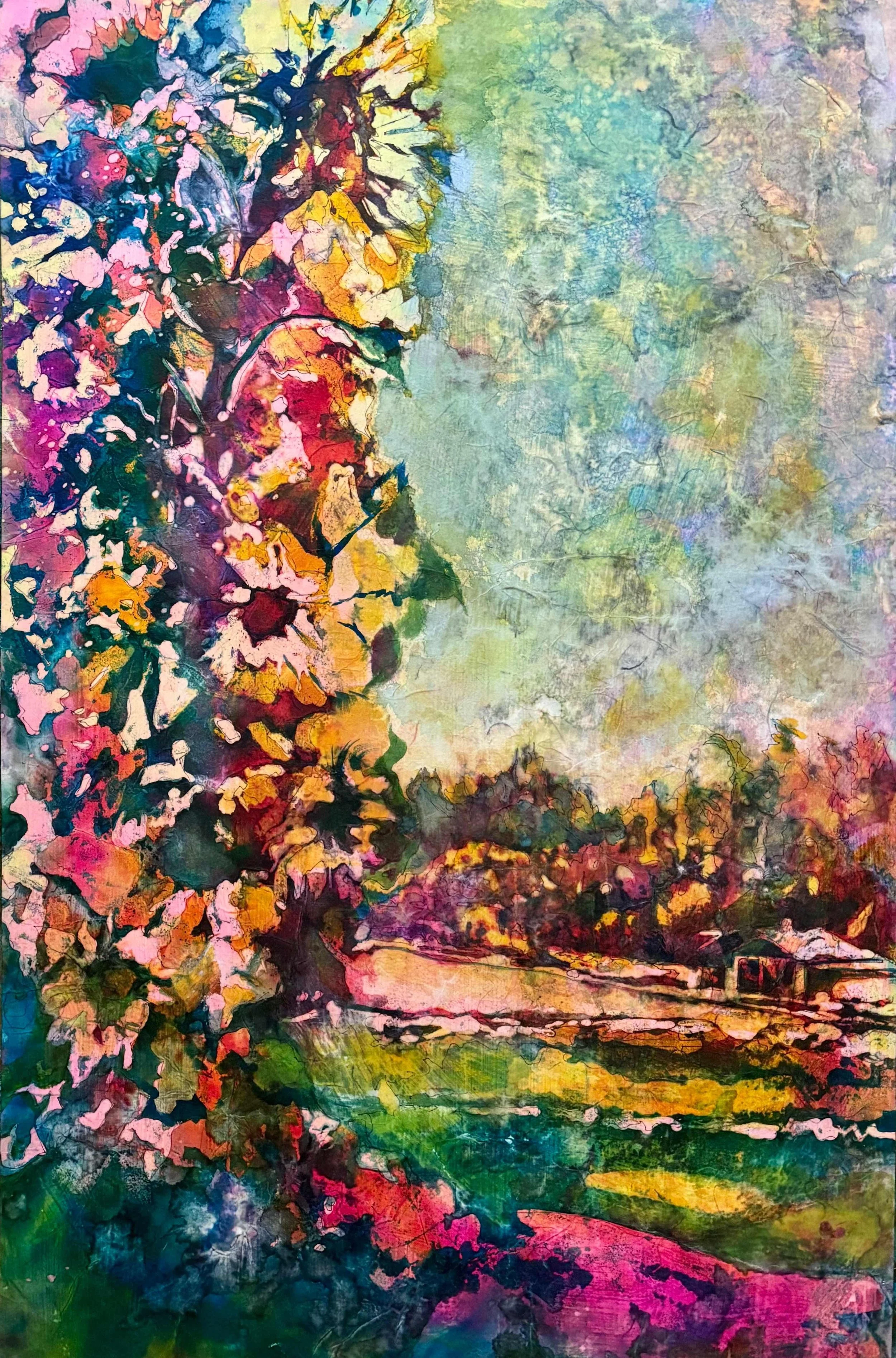 The Golden Hour by Kristie Mooney. Watercolor. $1,495.00