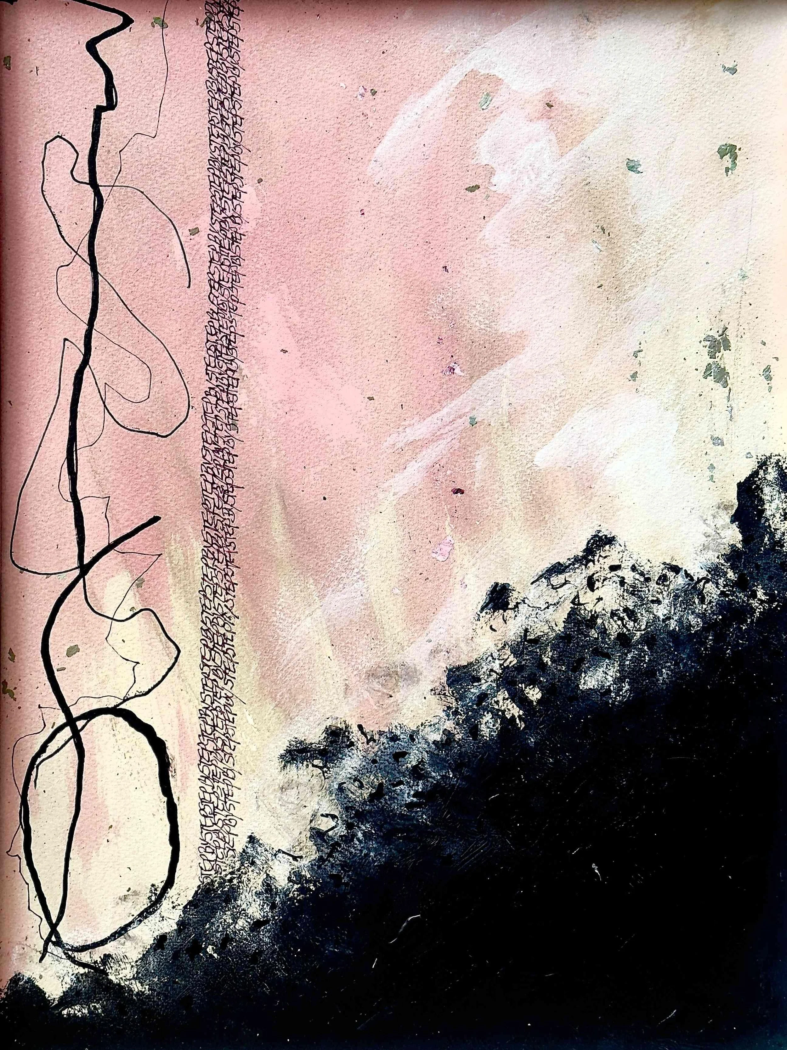 Step by Step by Jeanne Kiernan. Mixed Media. $355.00
