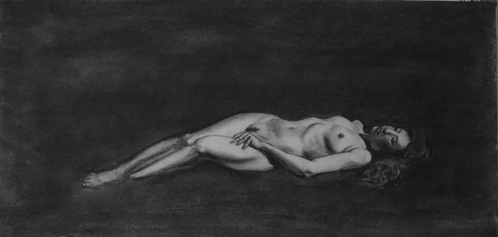 Fade into a Dream by Chris Boitz. Charcoal. $750.