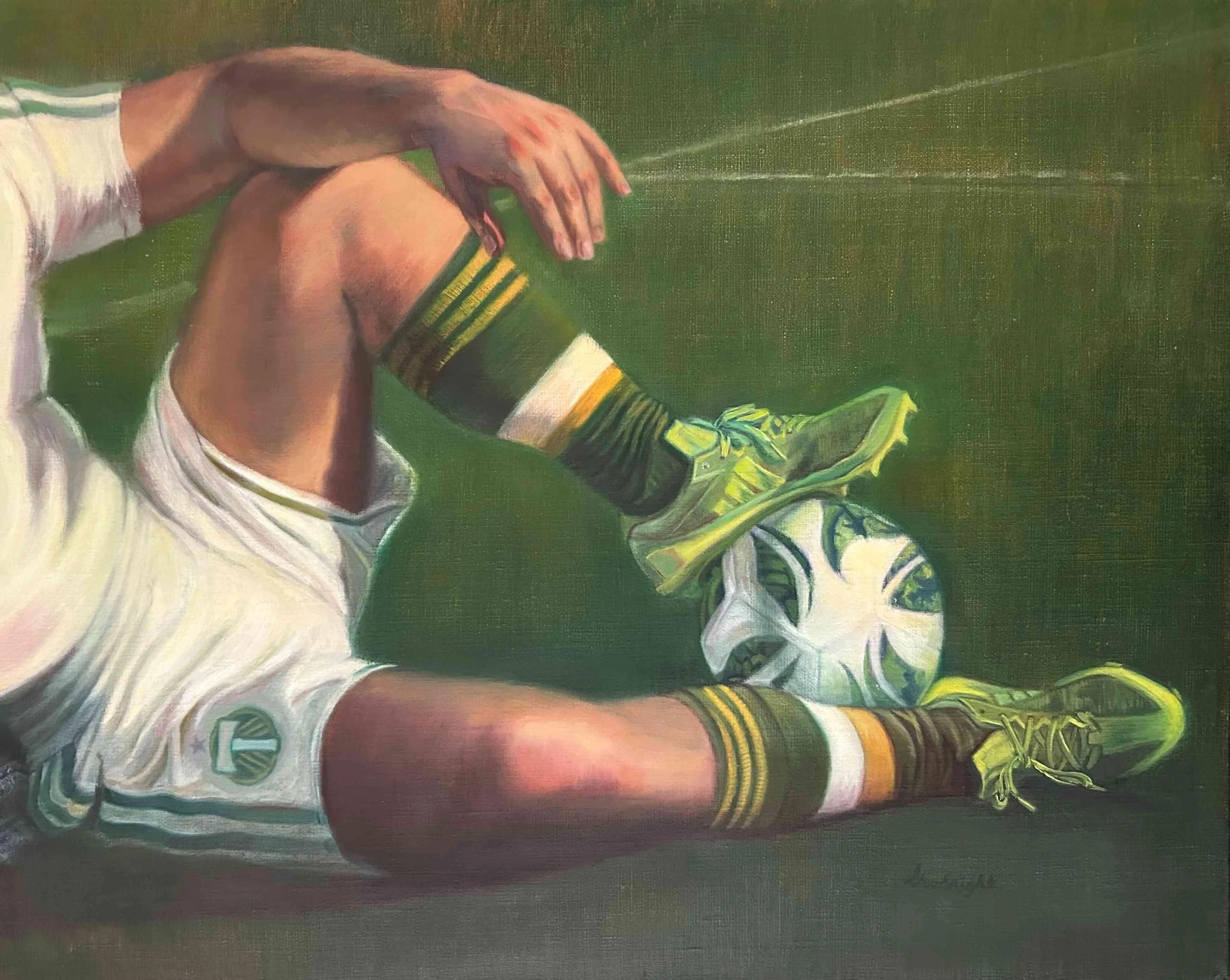 Forever Green & Gold by Paul Goodnight. Oil. $900.