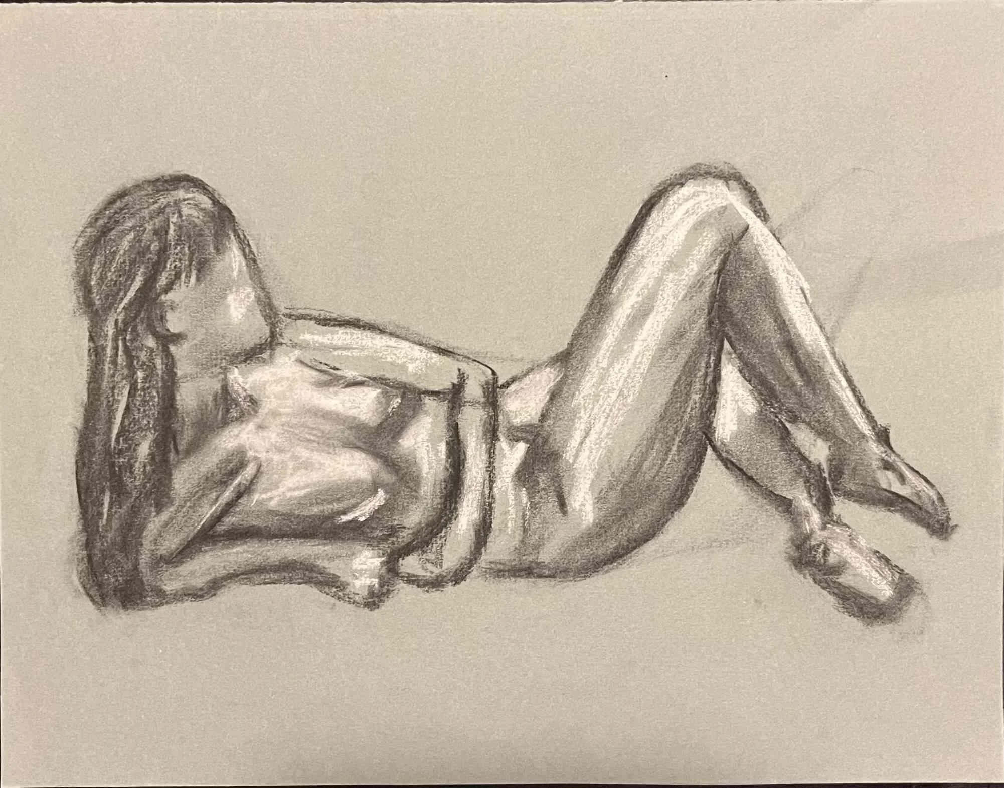 Untitled by Elizabeth Taylor. Charcoal. $275.