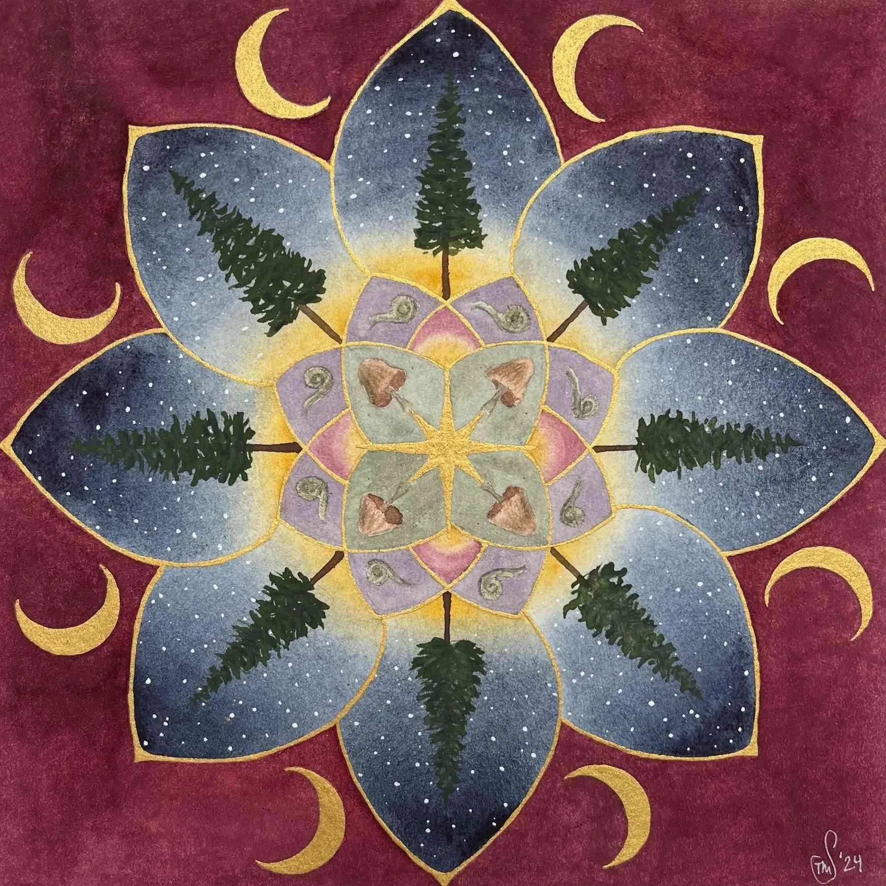 The Roots by Stephanie Taimi-Mandel. Watercolor. $200.00