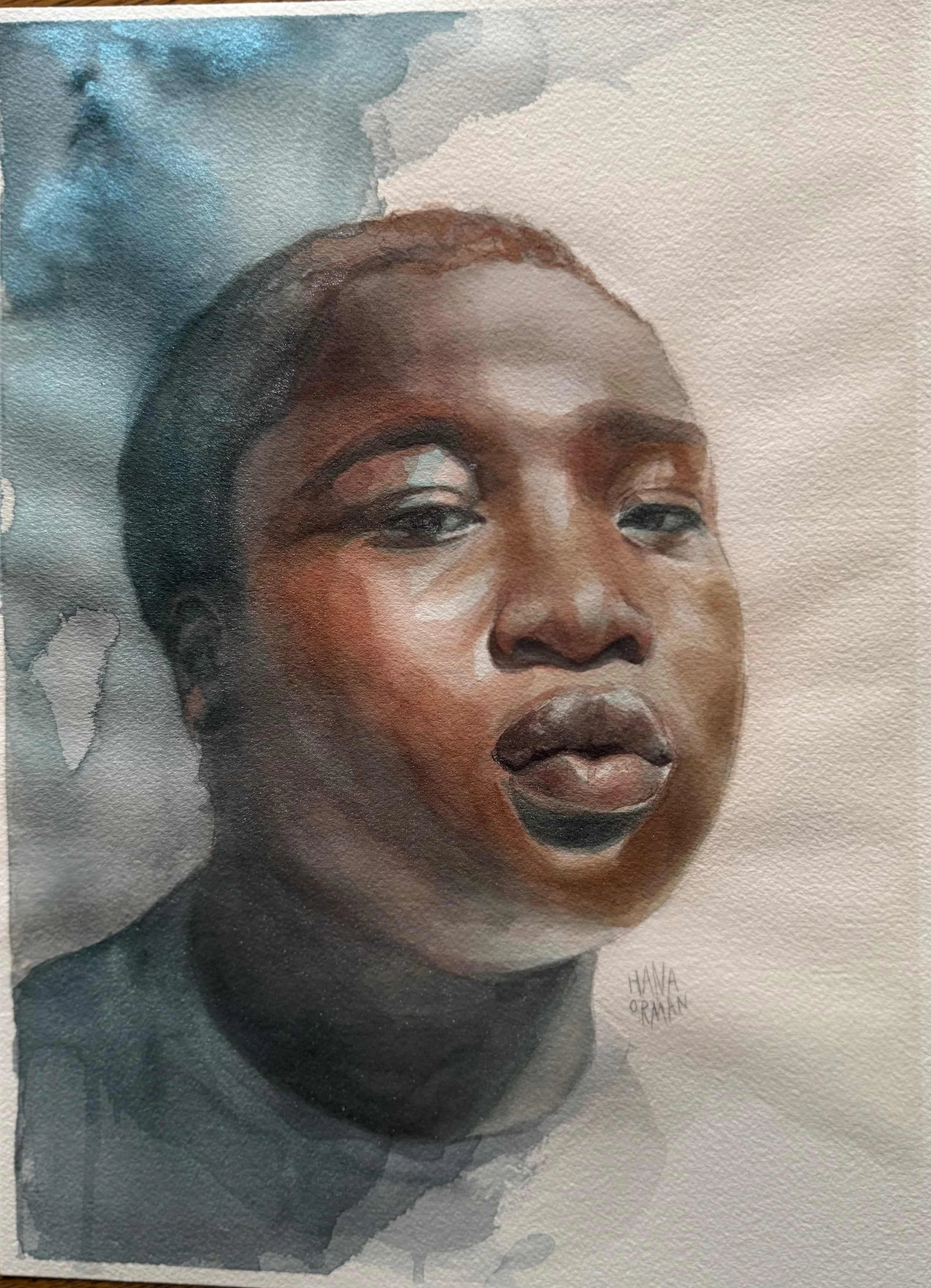 Splash by Hana Orman. Watercolor. $200. 