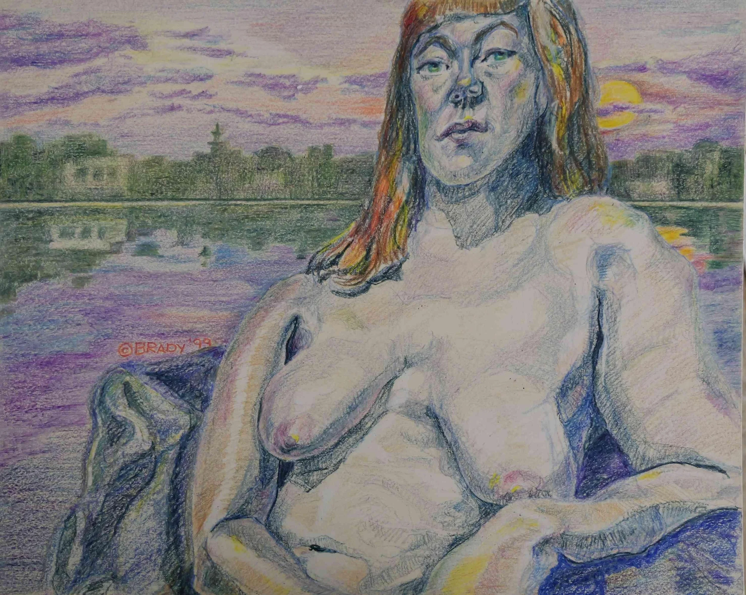 The Protectress by Joseph Brady. Oil and Cold Wax. $700. 