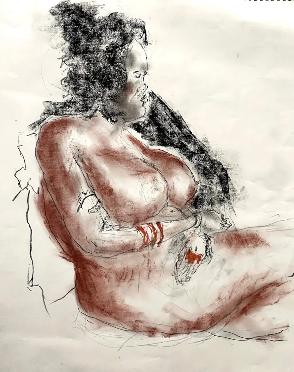 Marabella by Jim Allen. Charcoal. NFS. 