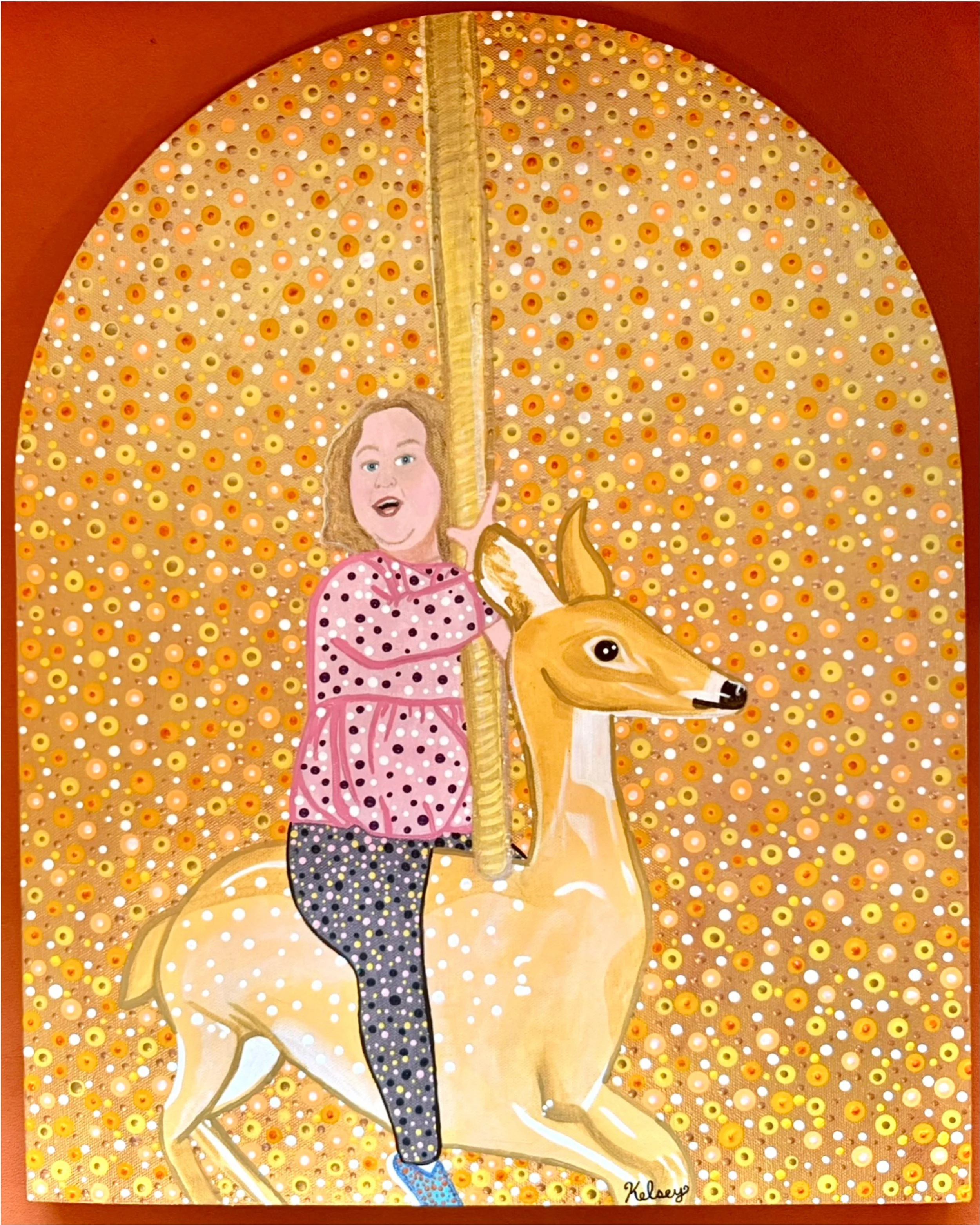 Carousel Joy by Kelsey Horine. Acrylic. NFS.
