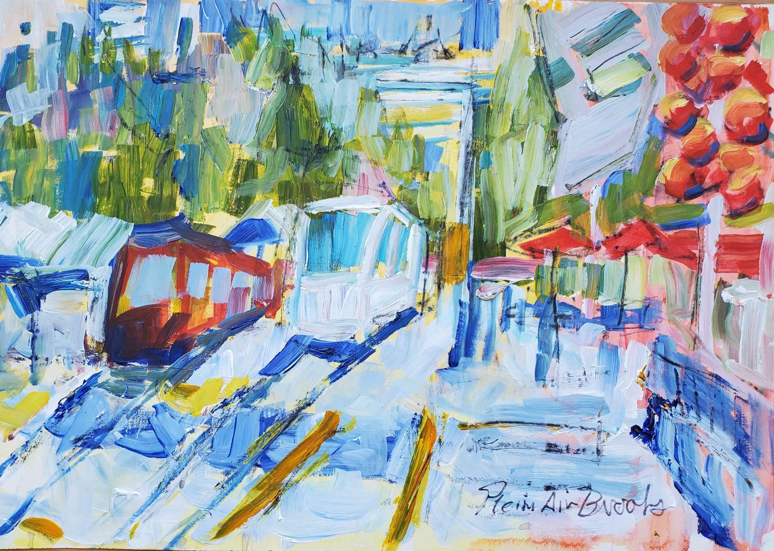 Brooks Hickerson. RLSB MAX Station. Acrylic. $300.00.