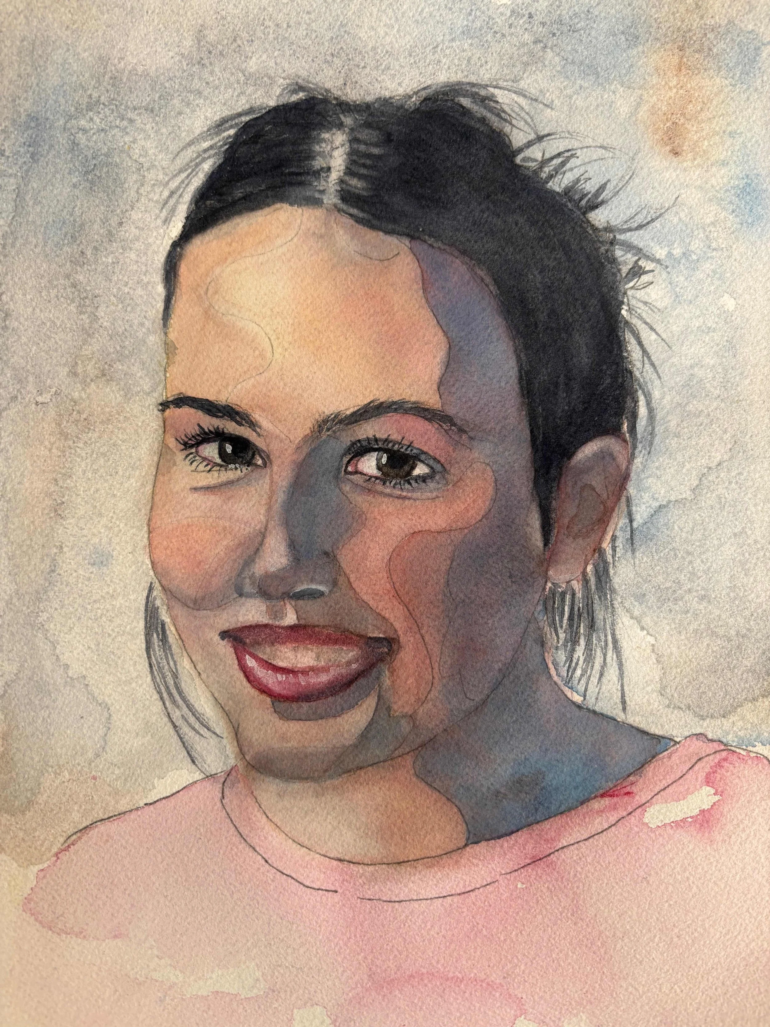 Best Smile by Gail Woolf. Watercolor. $300.00