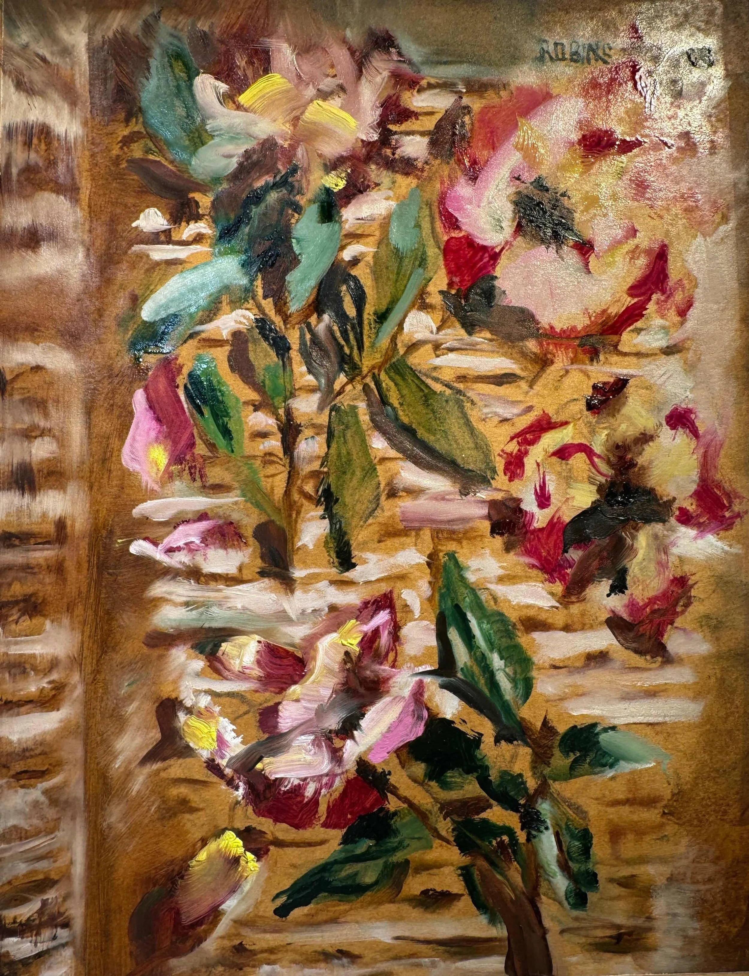 Robinson's Treasures by Charlotte Tarantola. Oil. $360. 