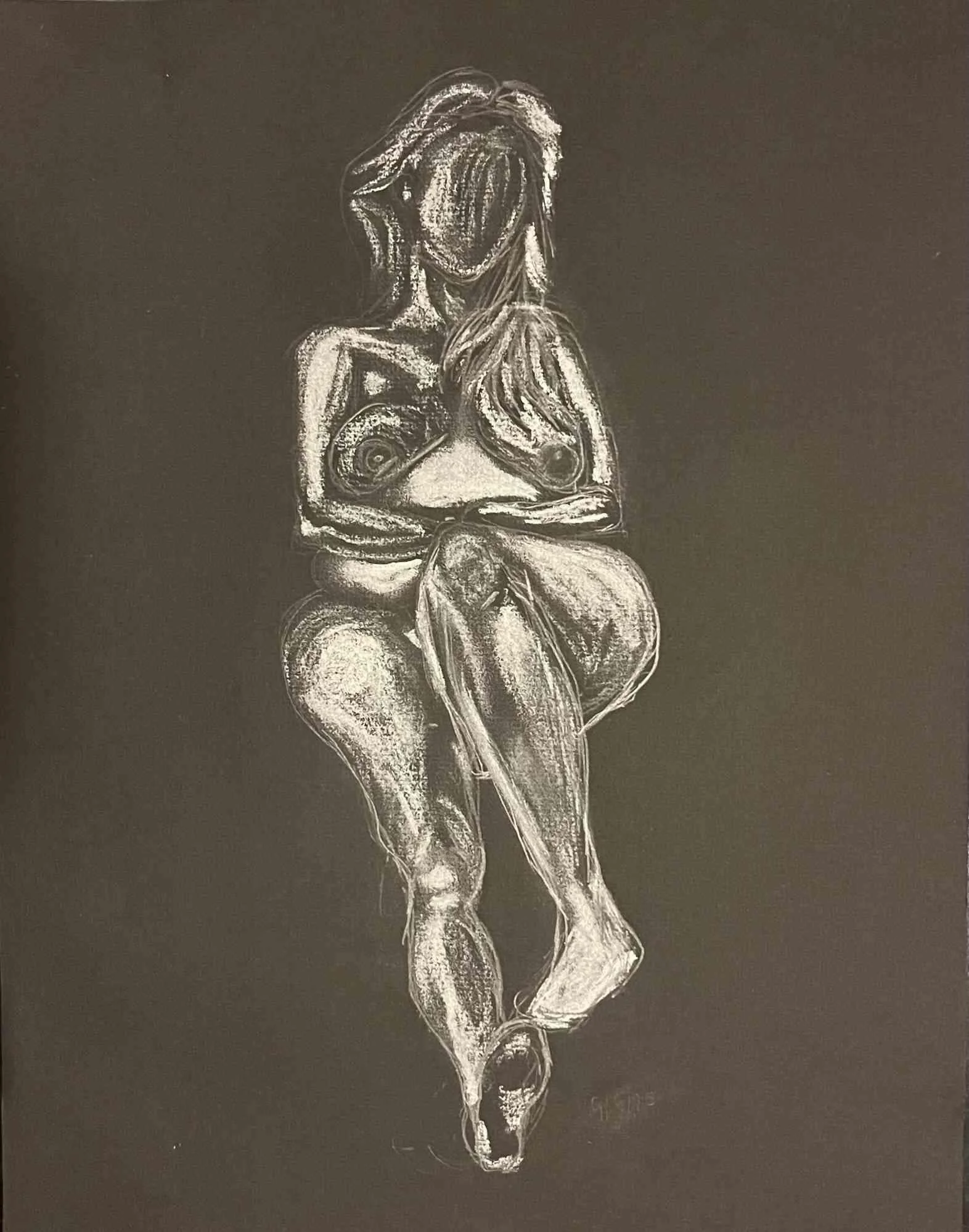 Untitled by Elizabeth Taylor. Chalk. $300.