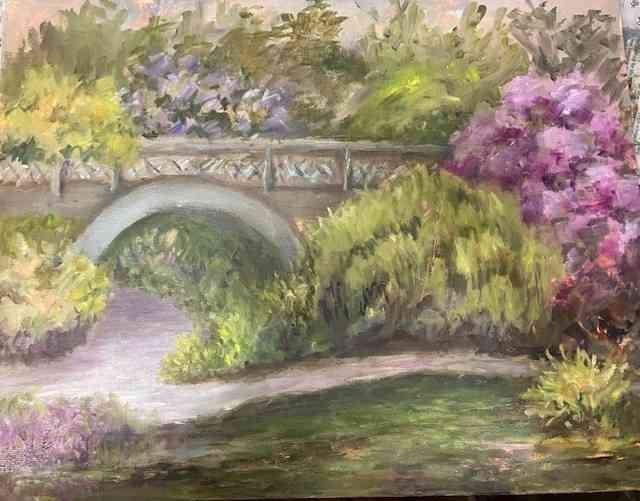 Crystal Springs by Vicki Zimmerman. Oil. $375. 