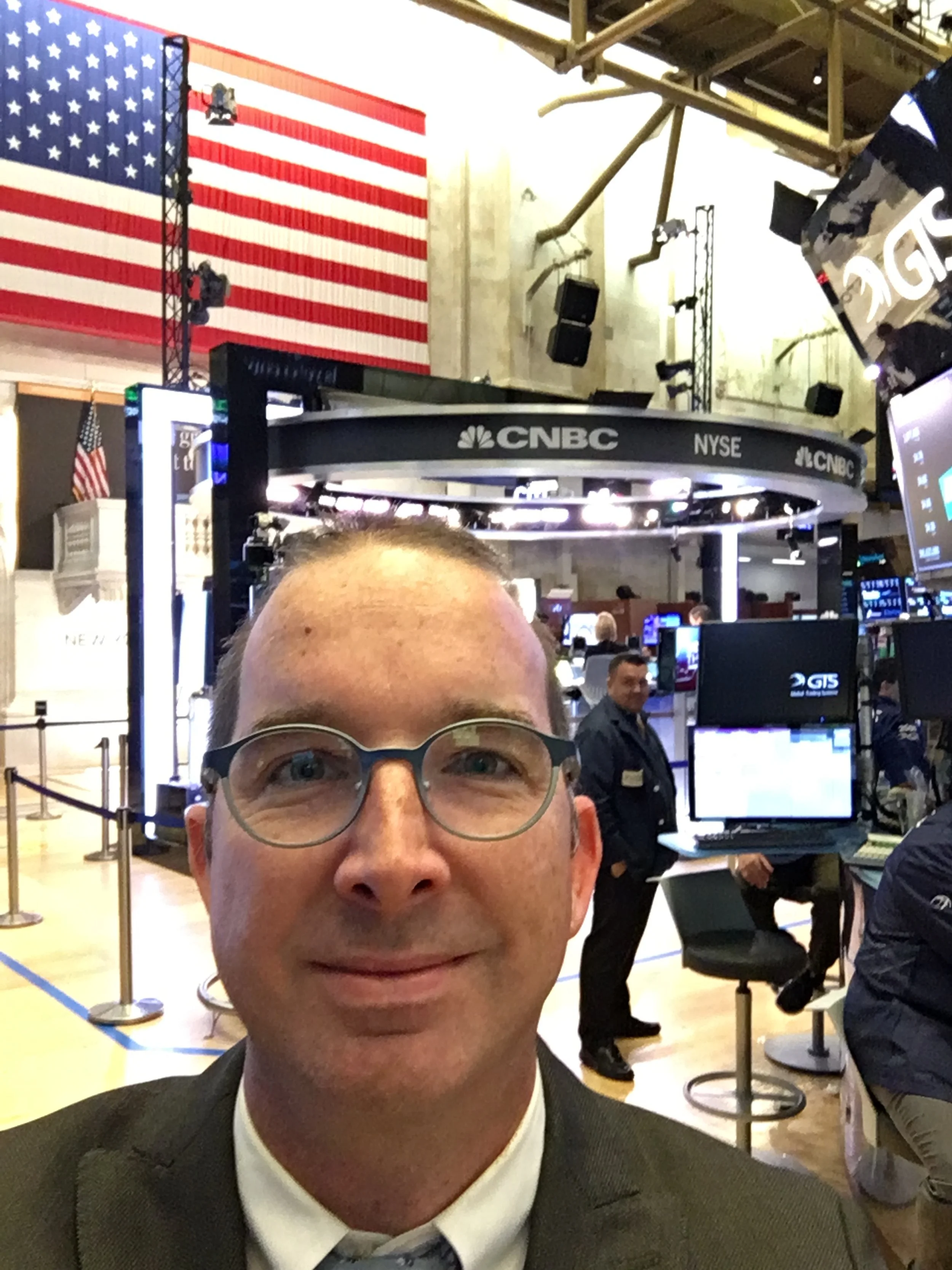 LevelUp Communications website image of Matthew Kraft at New York Stock Exchange