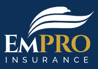 LevelUp Communications website EmPRO Insurance official logo