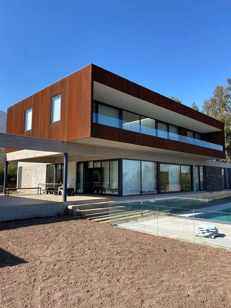 Revestimientos de plancha metallica en acero corten