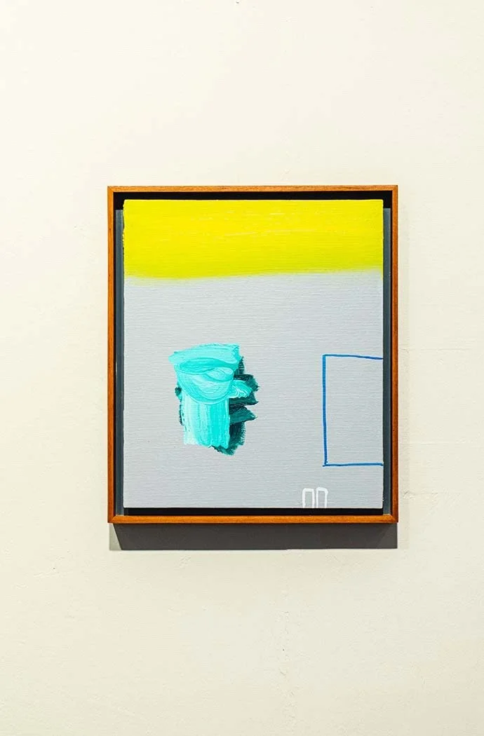 Small Grey Green Green, 2021, oil on board, 30.5 x 25 cm