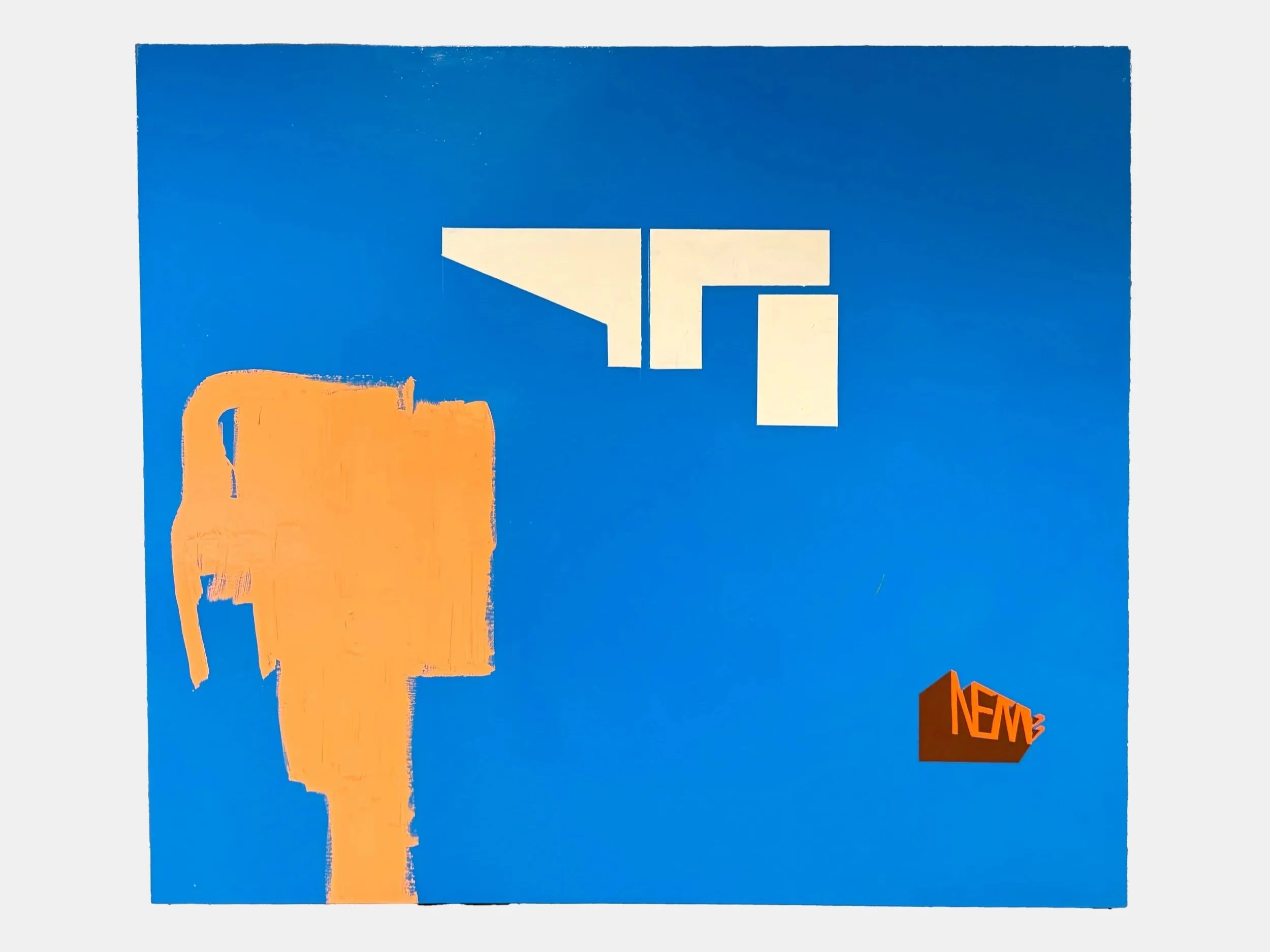 Untitled, 2024, Enamel on board, 43 x 48 in
(109 x 122 cm)