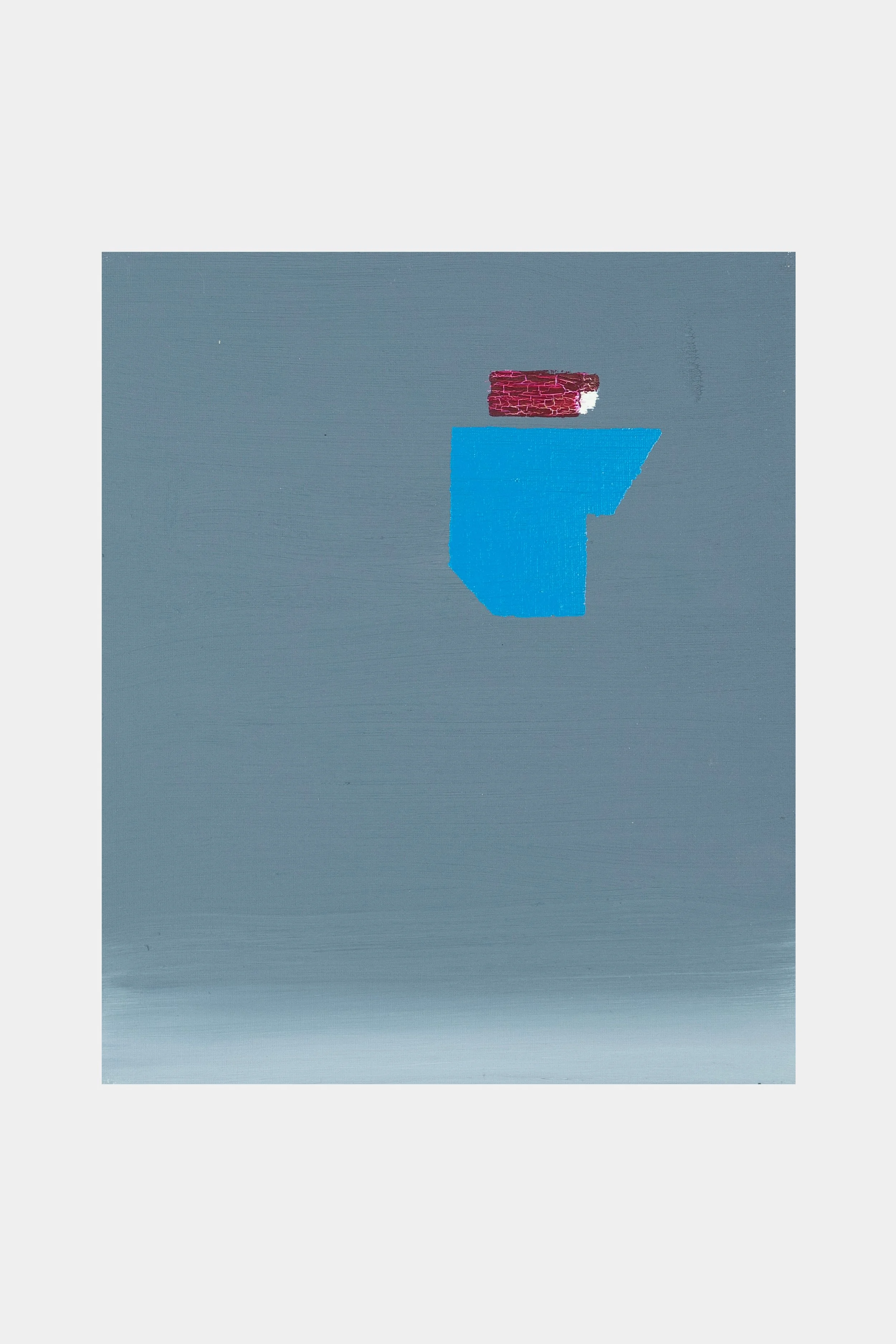 Untitled, 2020, Oil and enamel on canvas on board, 12 x 10 in (30.5 x 25.4 cm)