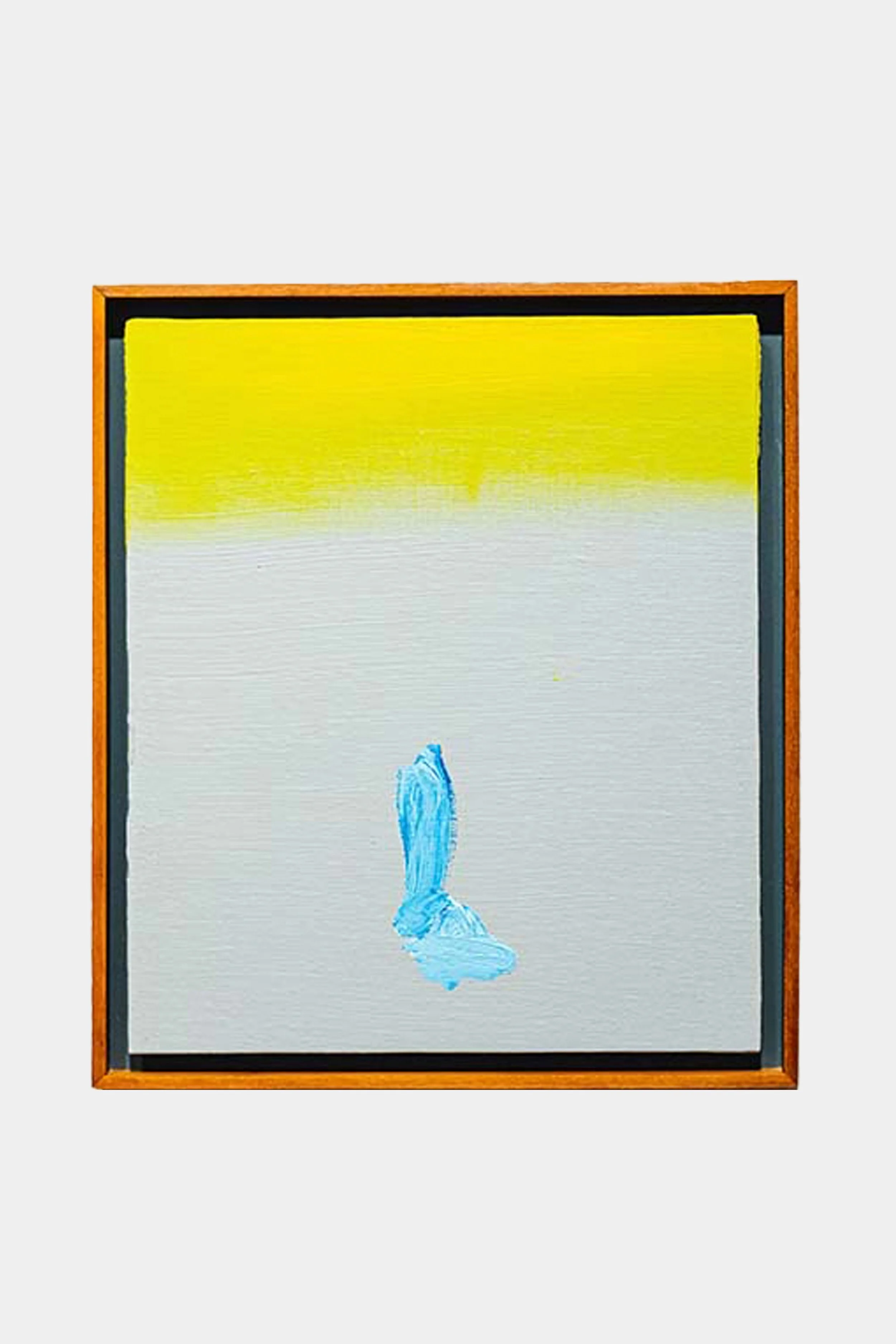 Small Grey Blue Blue 3, 2021, oil on board, 30.5 x 25 cm