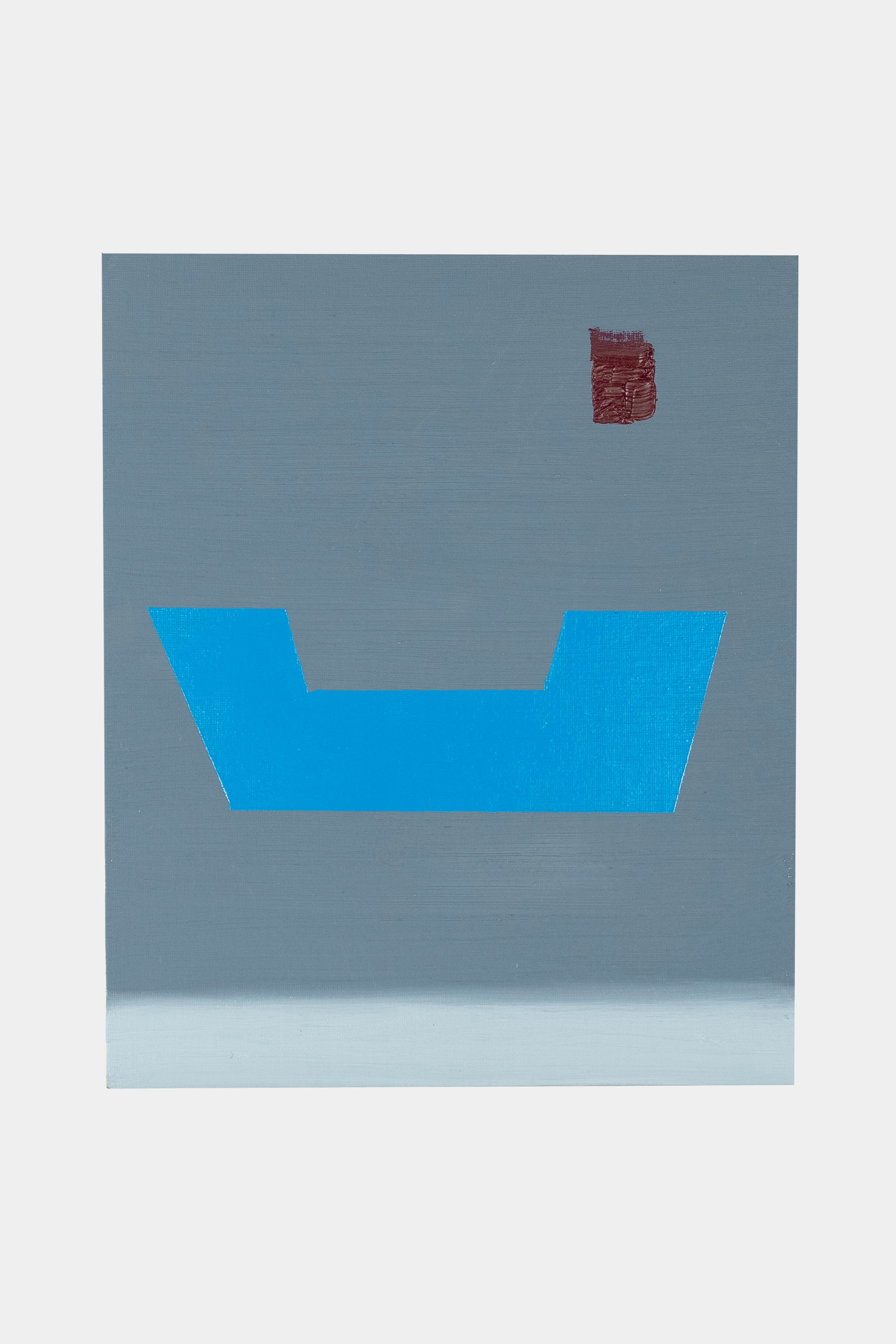 Untitled, 2020, Oil and enamel on canvas on board, 12 x 10 in, (30.5 x 25.4 cm)