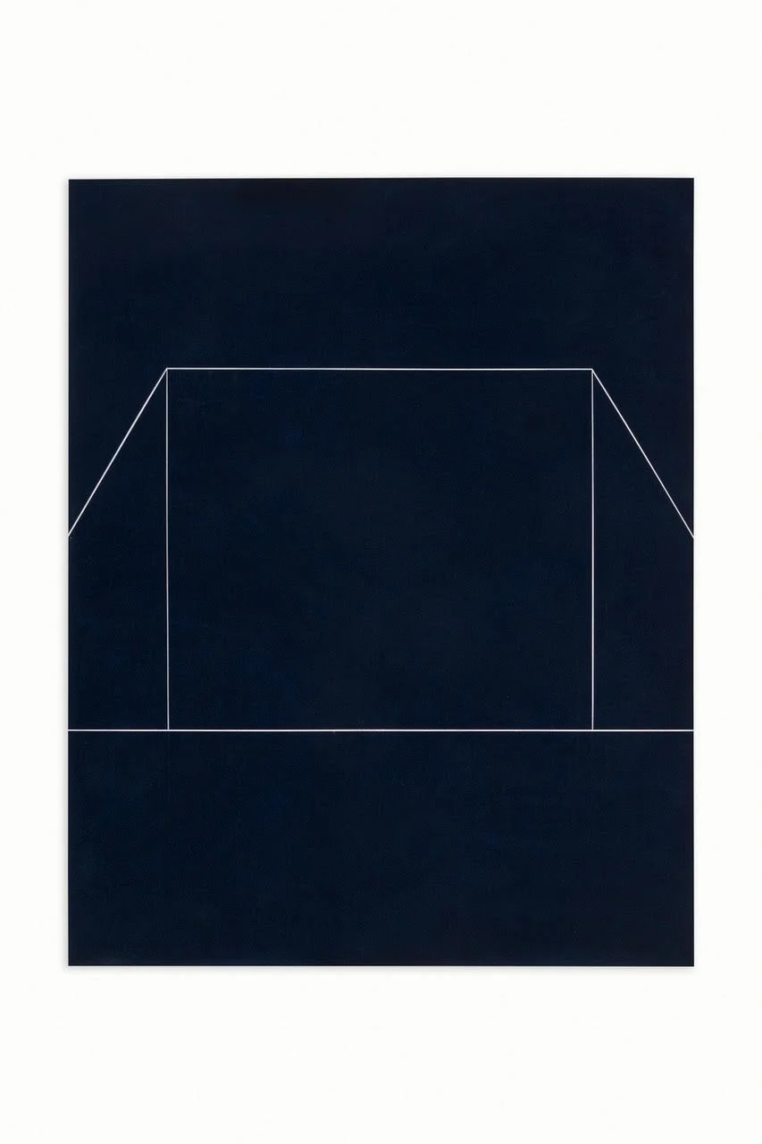 F5 IV-02, 2023, oil, bleach and mixed media on denim
153 x 121.5 cm