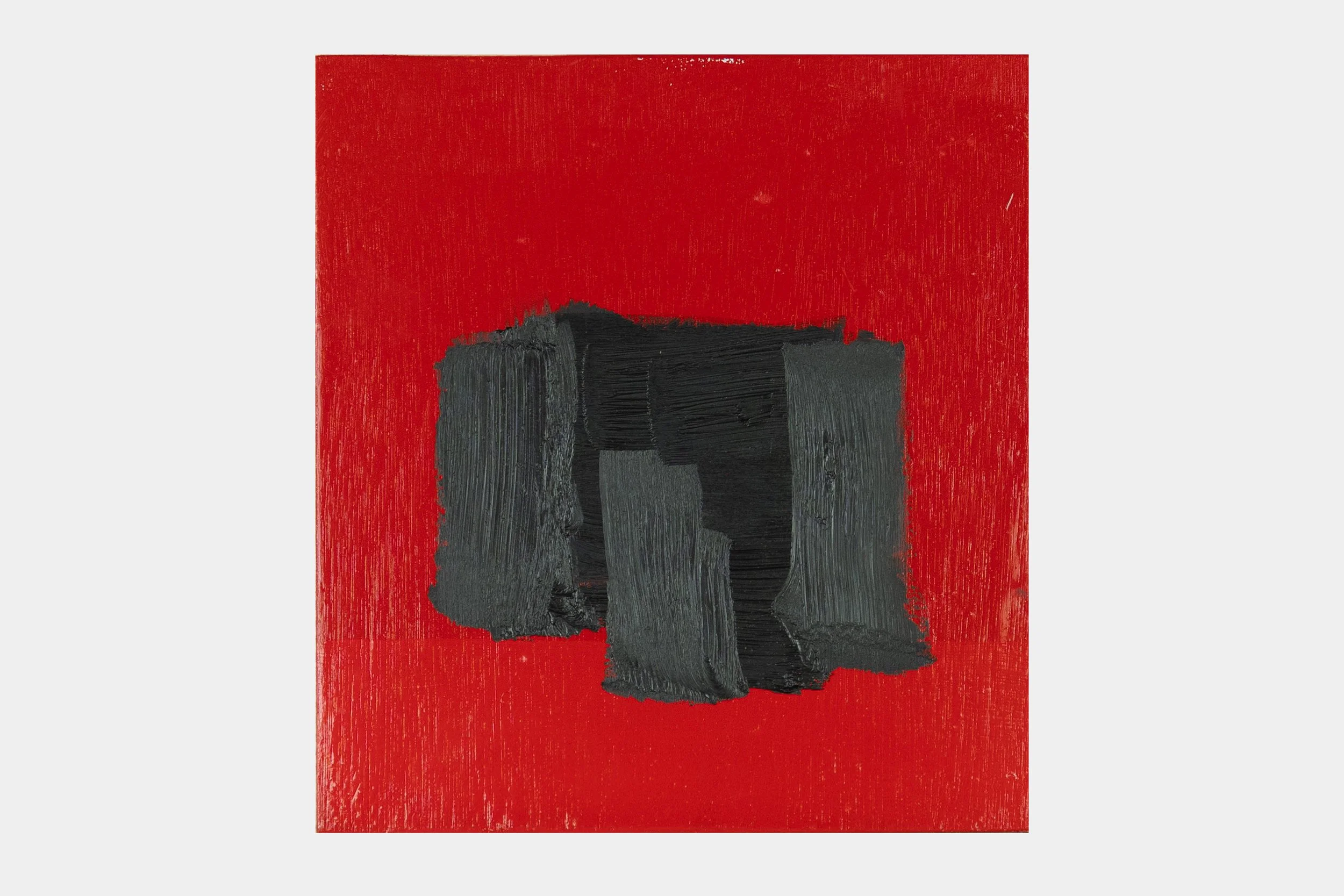 Untitled, 2022, Oil and enamel on wood, 10 x 9.5 in, (25.4 x 24.1 cm)