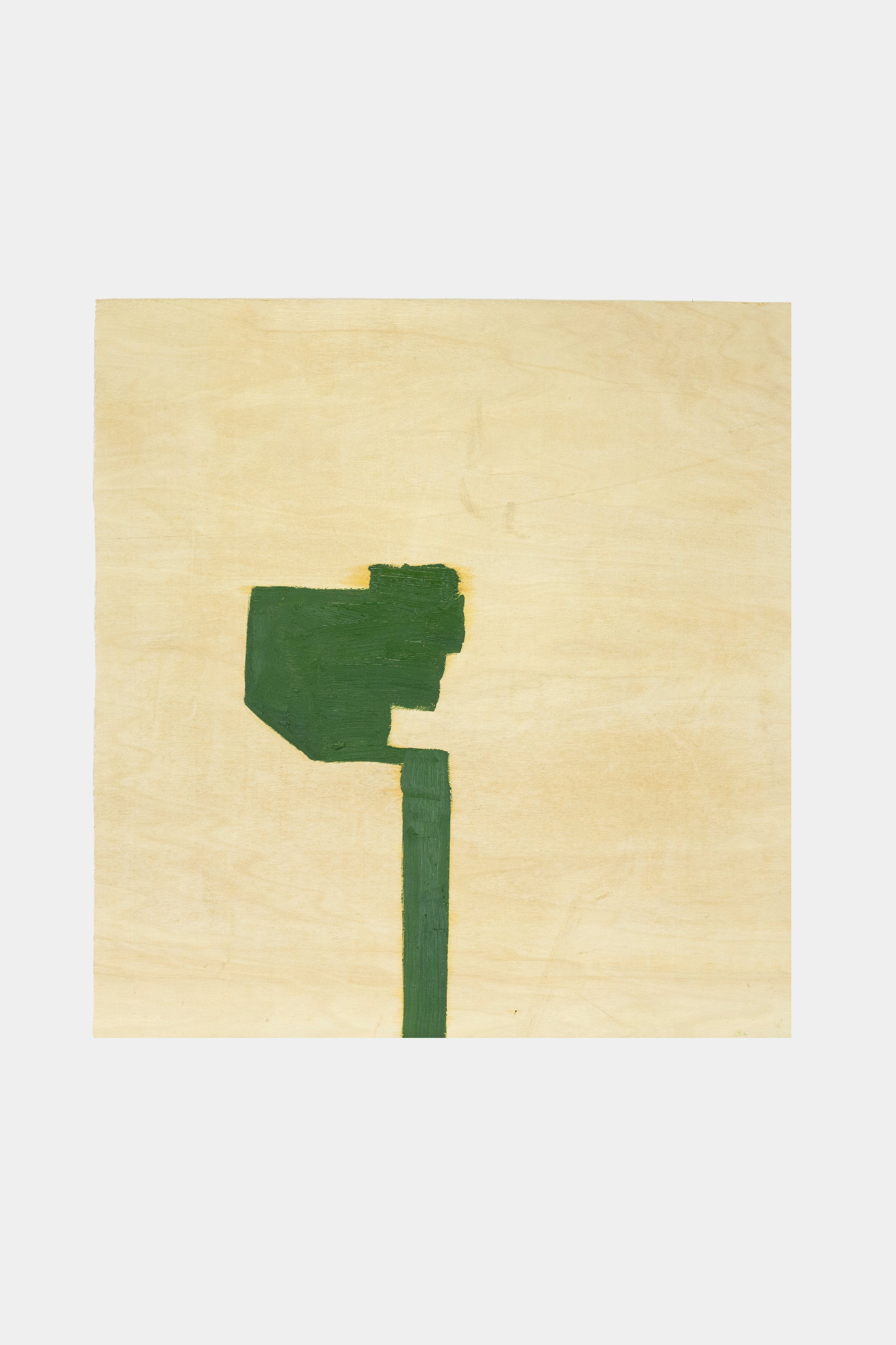 Untitled, 2020, oil on plywood, 18 x 17 in (45.7 × 43.2 cm)