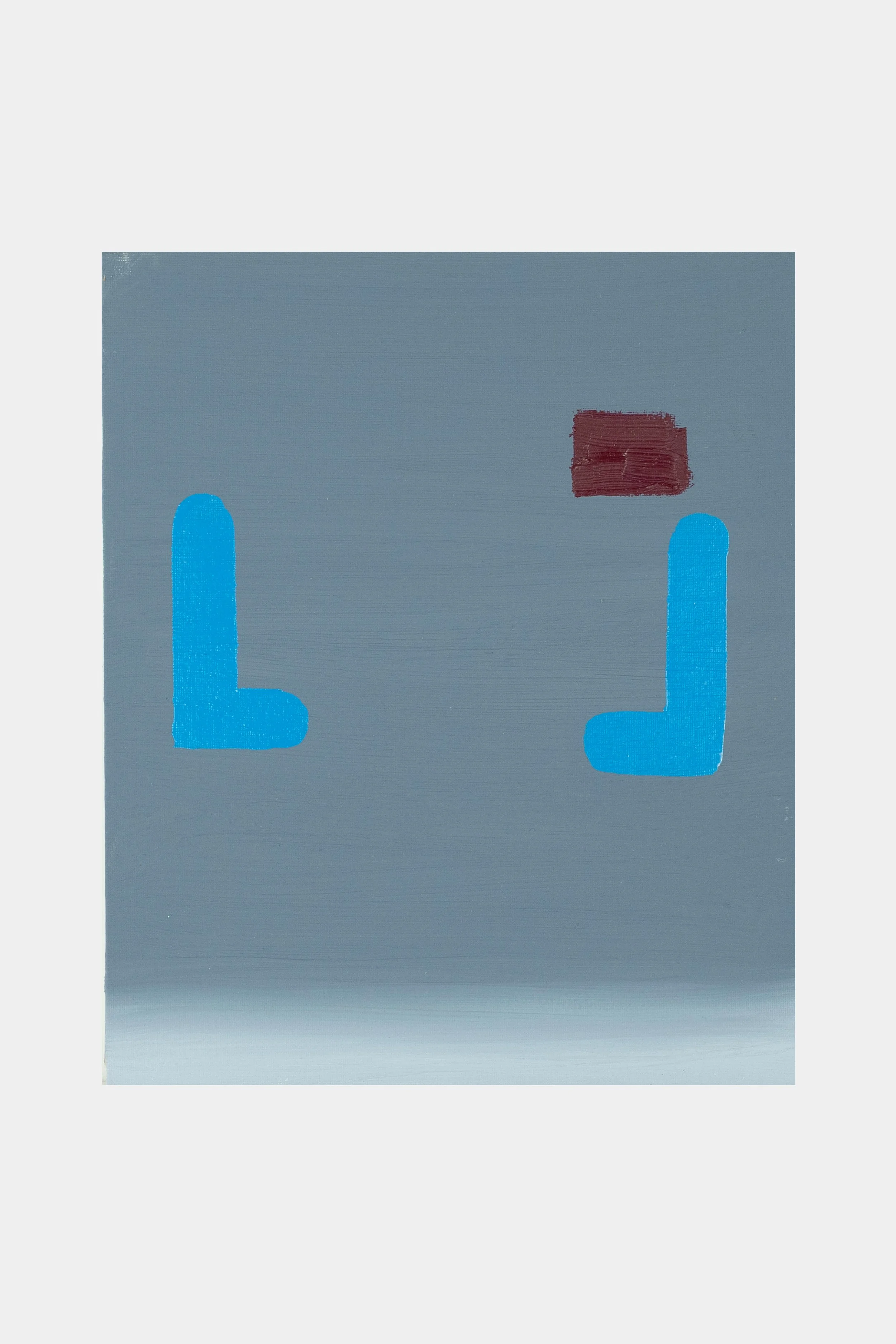 Untitled, 2020, Oil and enamel on canvas on board, 12 x 10 in (30.5 x 25.4 cm)