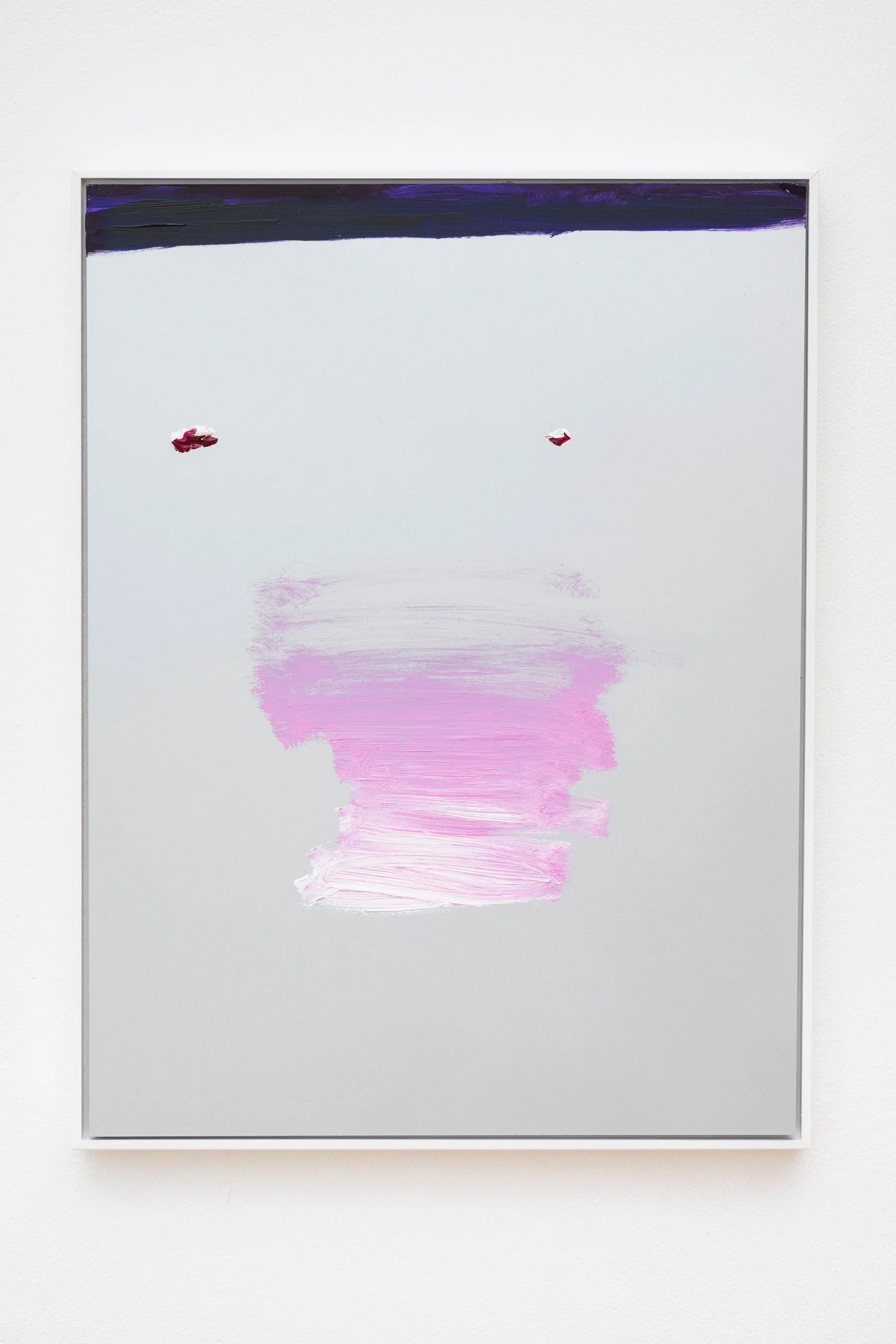 Maroon Purple Pink 3 (Nature Boy), 2021, oil and enamel on board, 42 x 32 cm