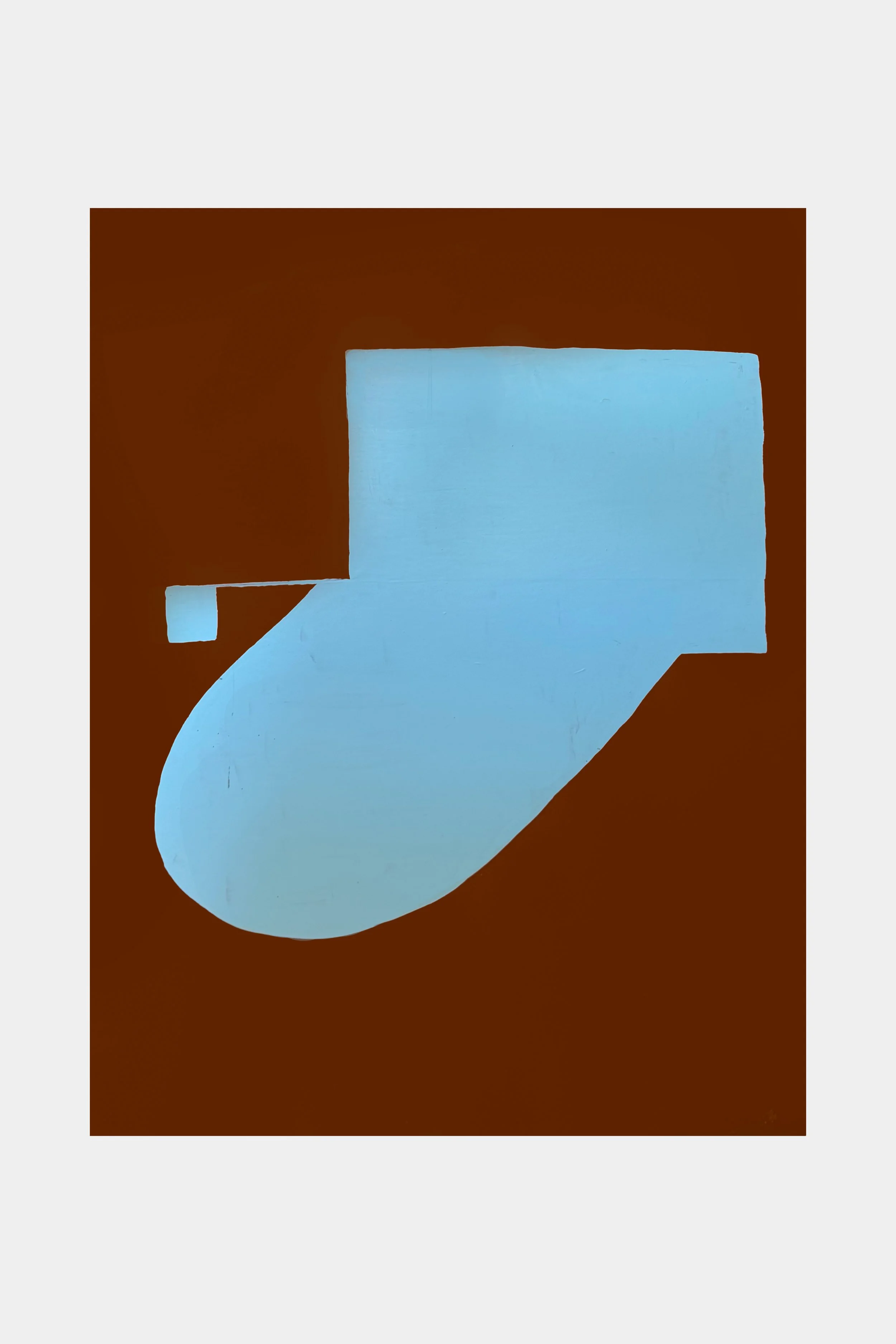 Untitled, 2018, Enamel on board, 32.5 x 25.5 in (83 x 65 cm)