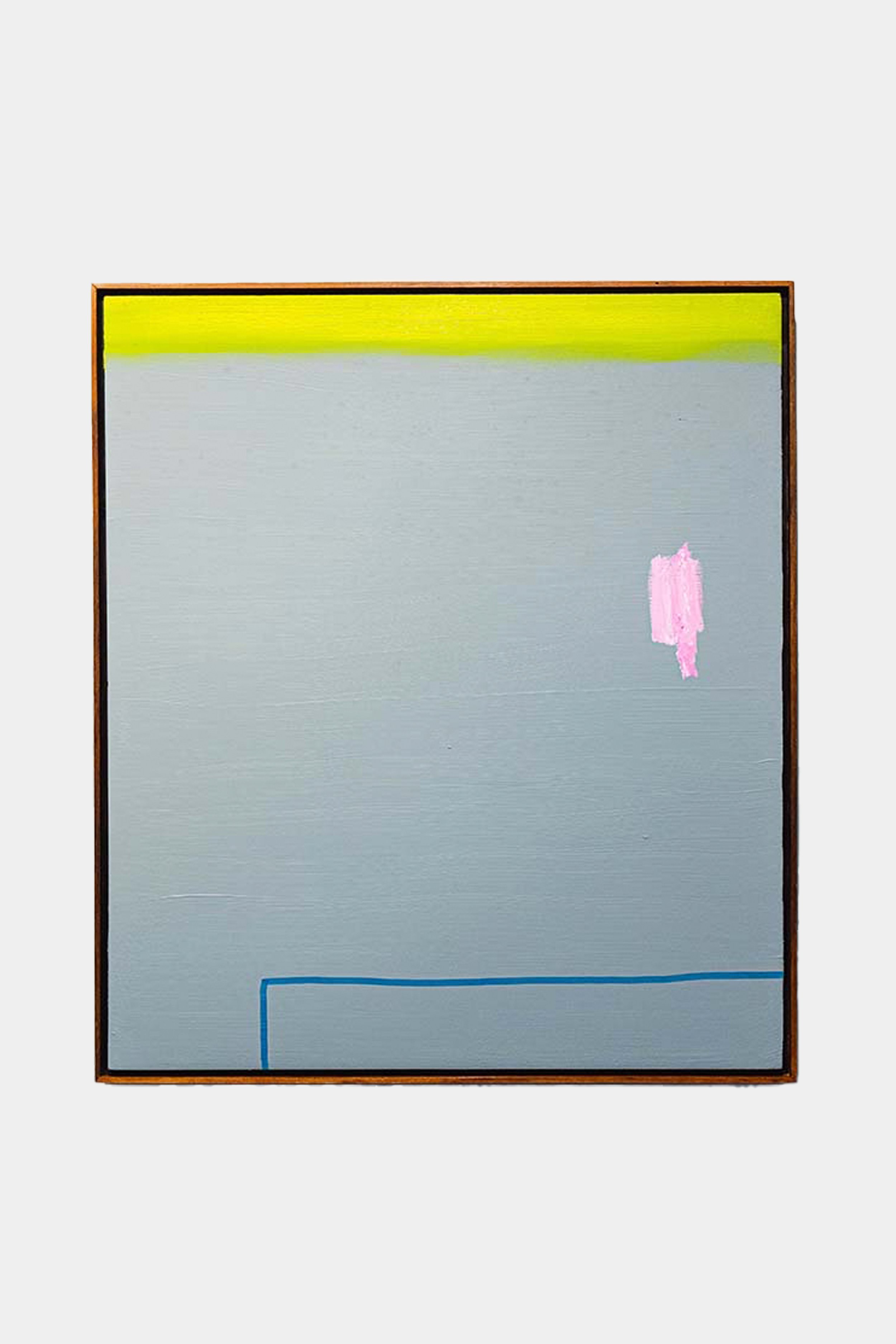 Large Grey Pink Blue 2, 2021, oil on board, 76 x 66 cm