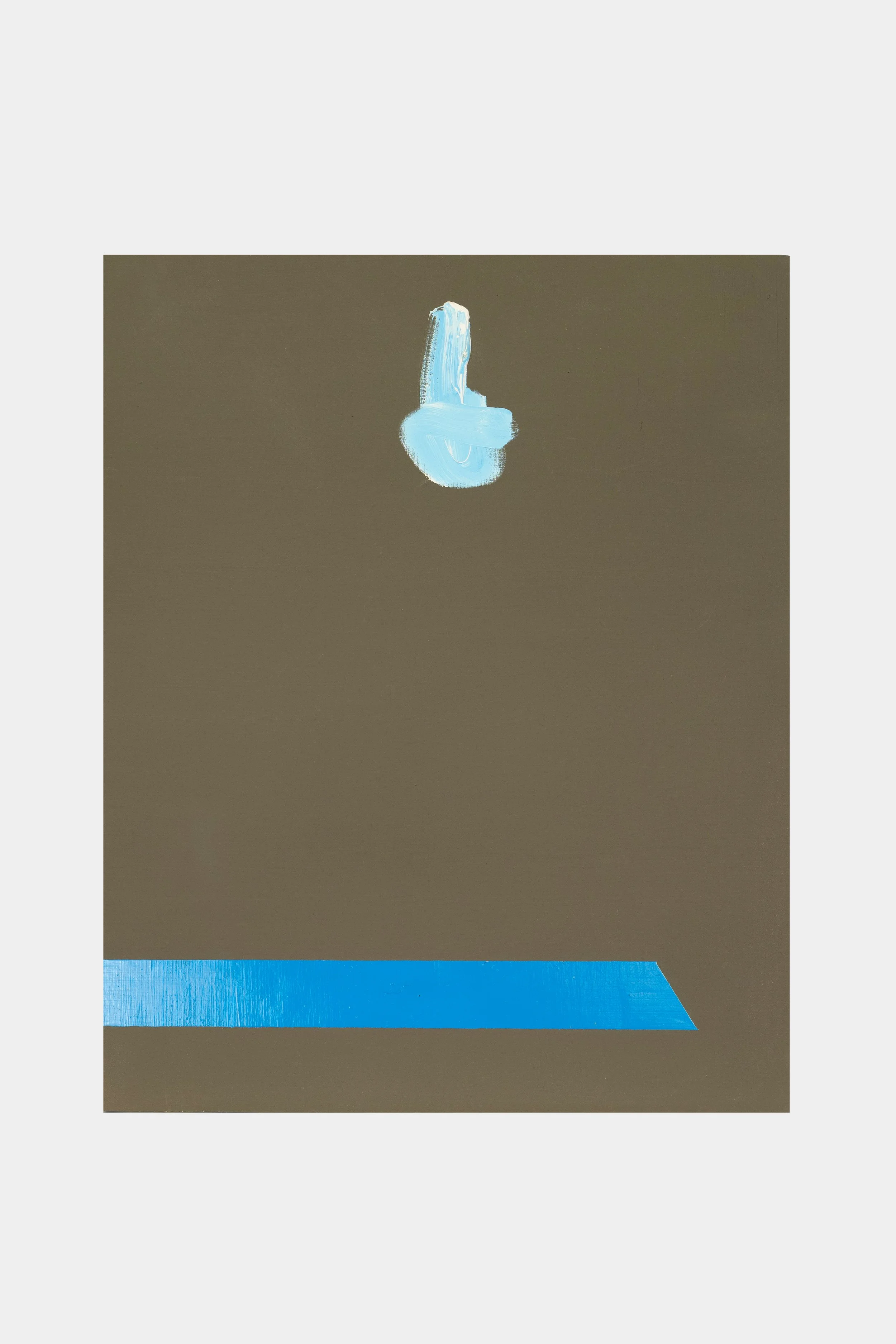 Untitled, 2025, oil and enamel on canvas, 20 x 16 in (50.8 x 40.6 cm)