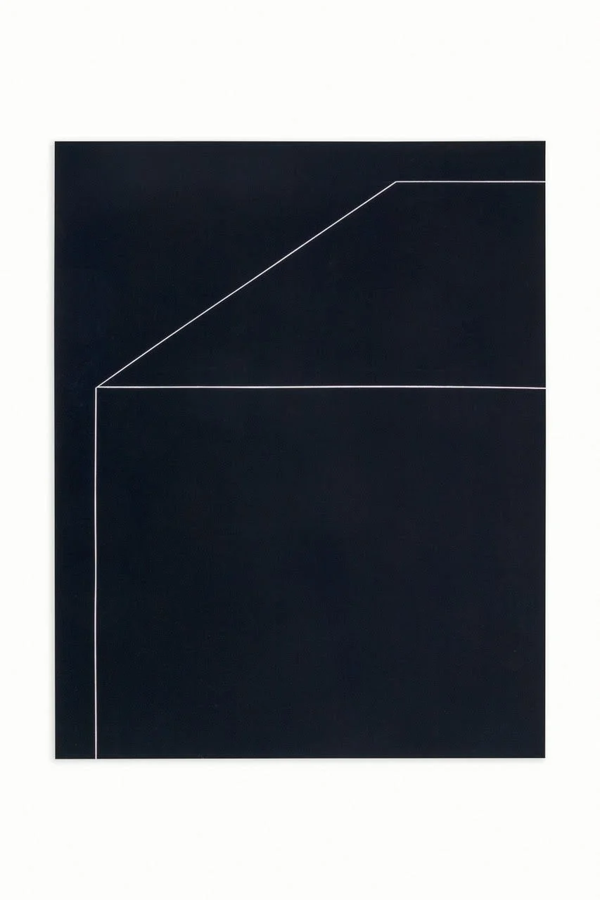 F5 IV-05, 2023, oil, bleach and mixed media on denim, 153 x 121.5 cm