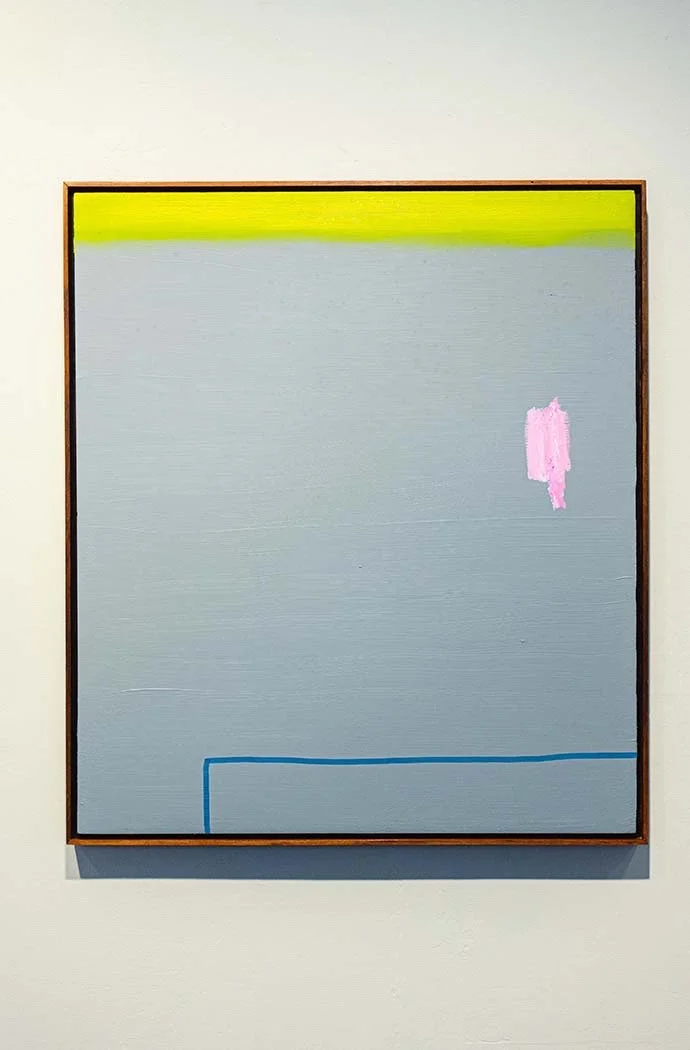 Large Grey Pink Blue 2, 2021, oil on board, 76 x 66 cm