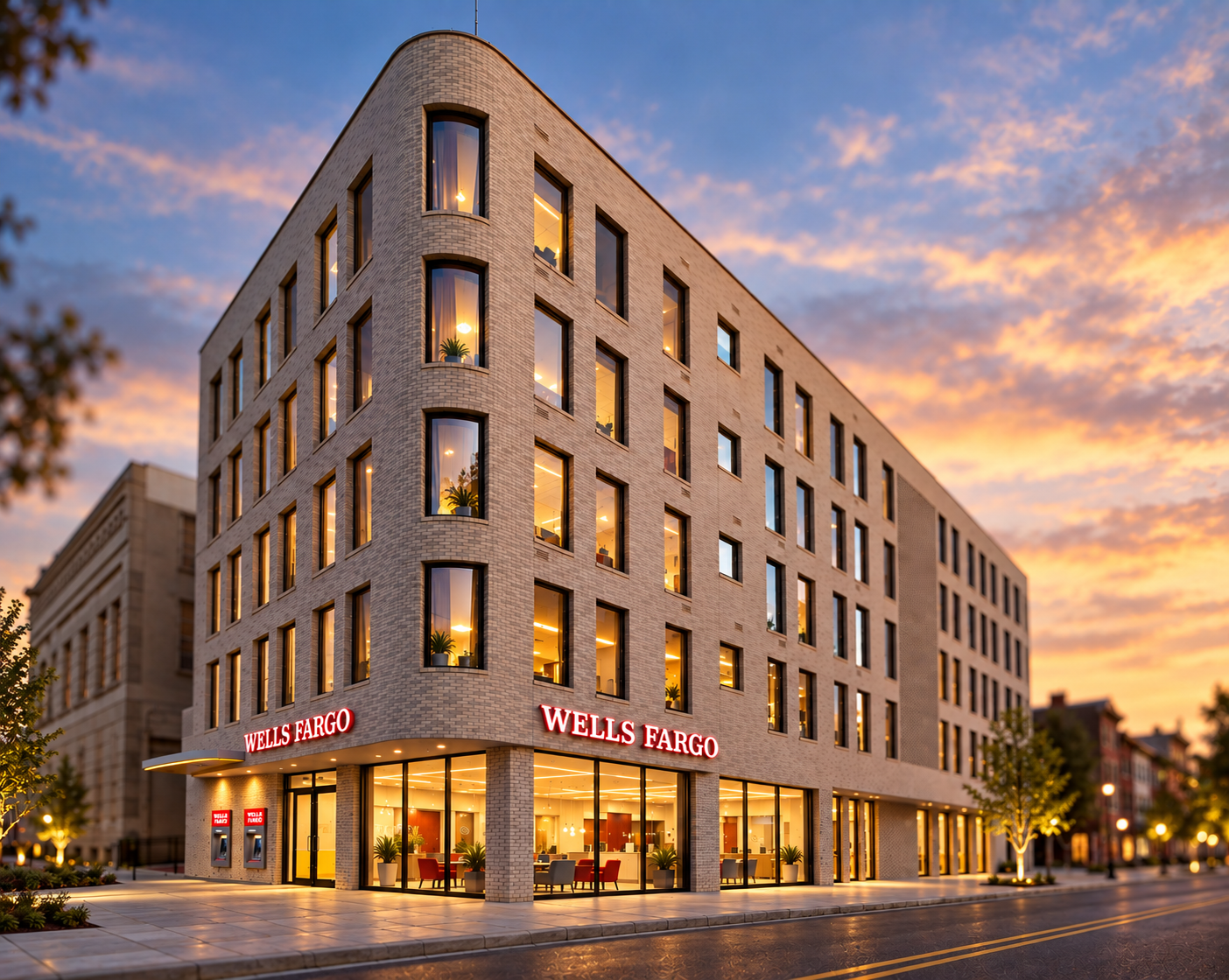 Wells Fargo Corner at Sunset brahlerdesign.png