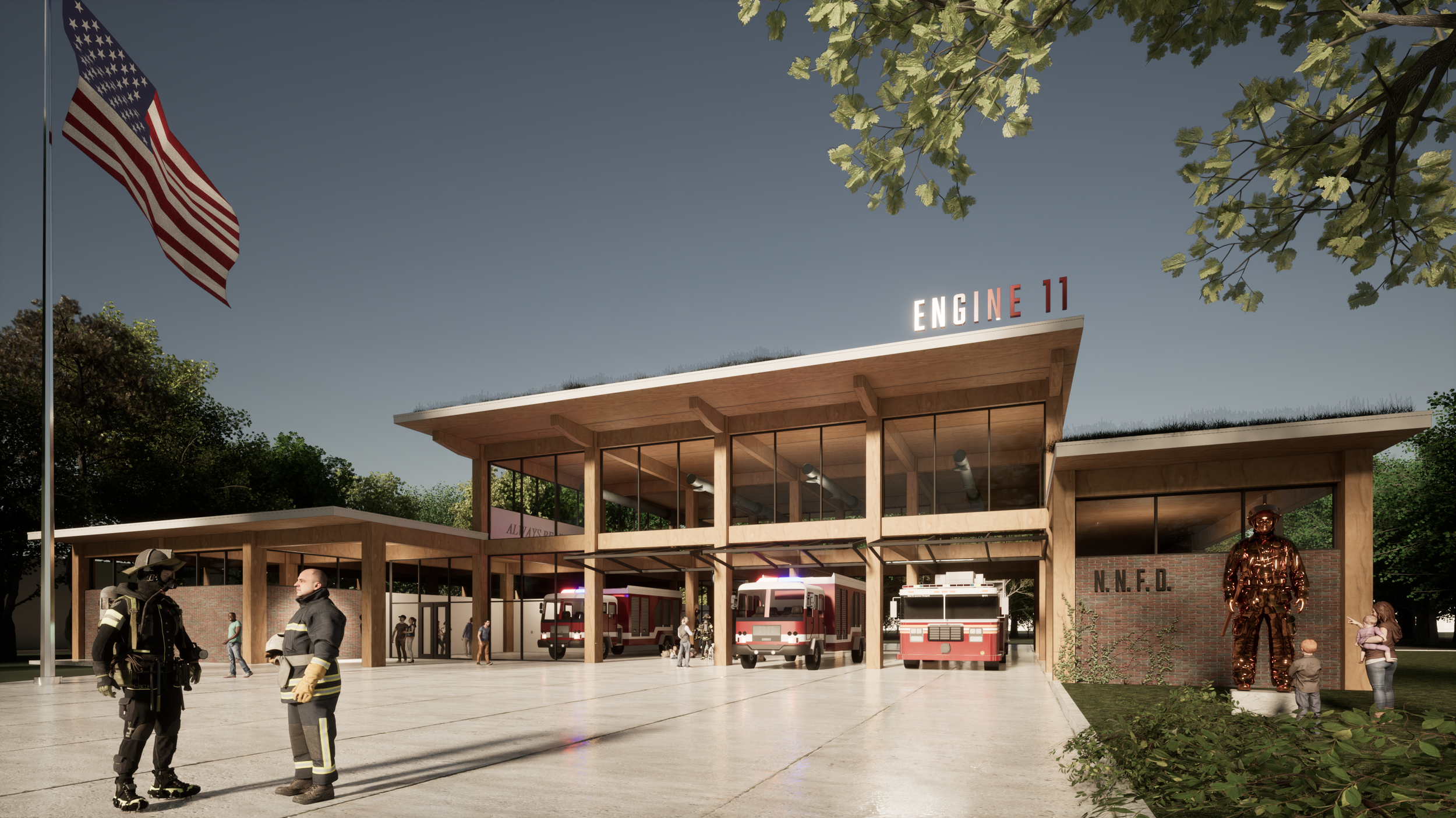 Mass Timber Firehouse¹