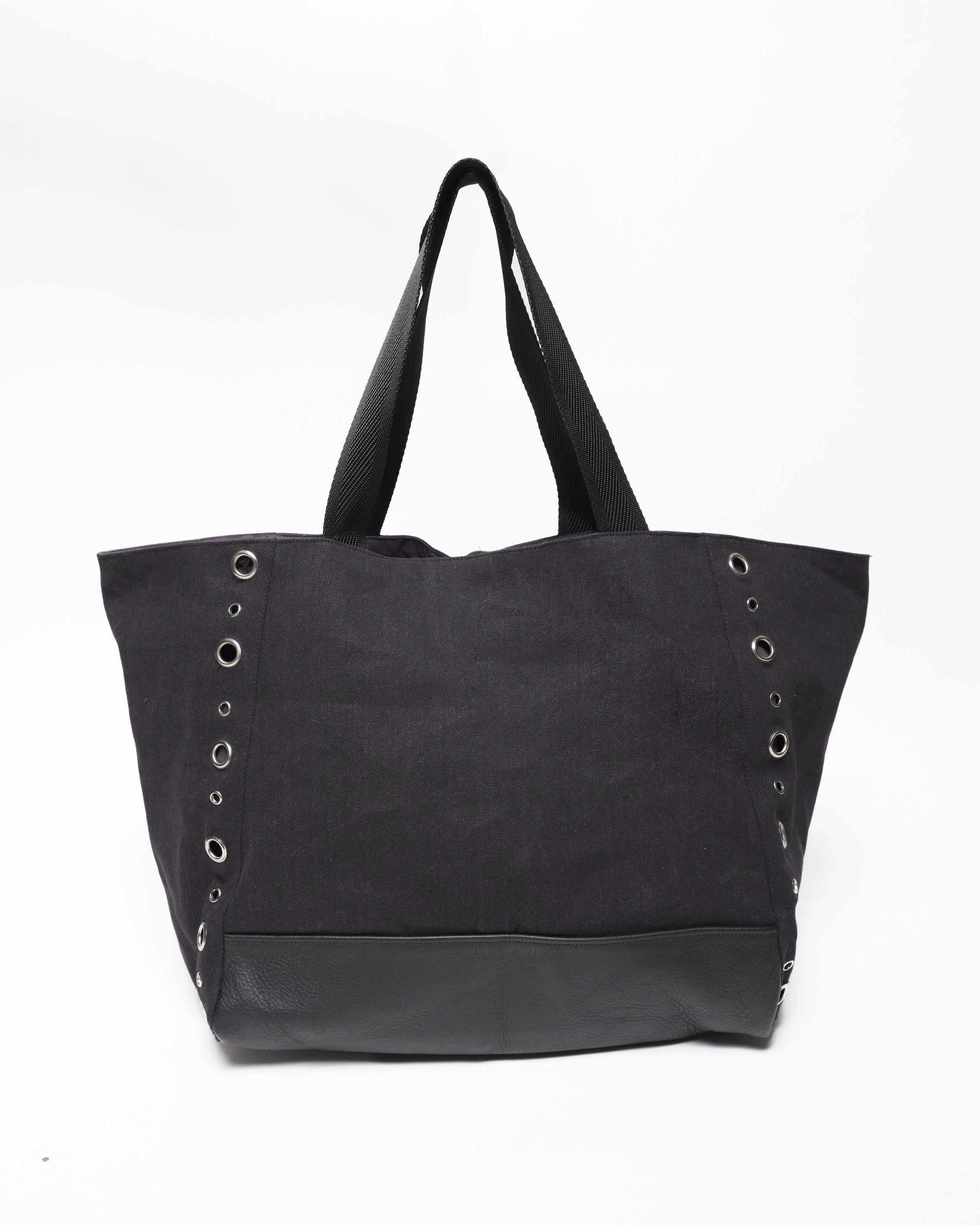 PORCELAIN TOTE -  BLACK DENIM