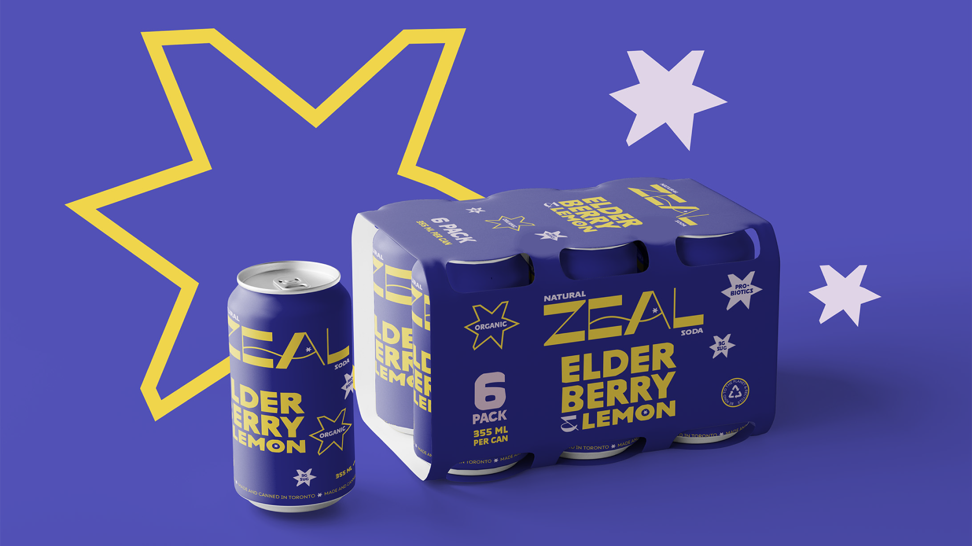 Zeal Natural Soda | Branding & Packaging