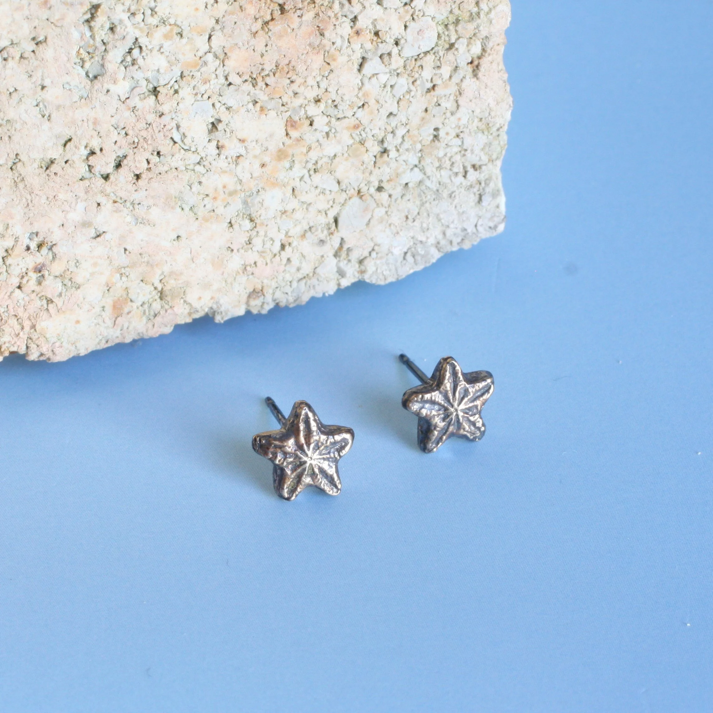Crinoid Star Stud Earrings