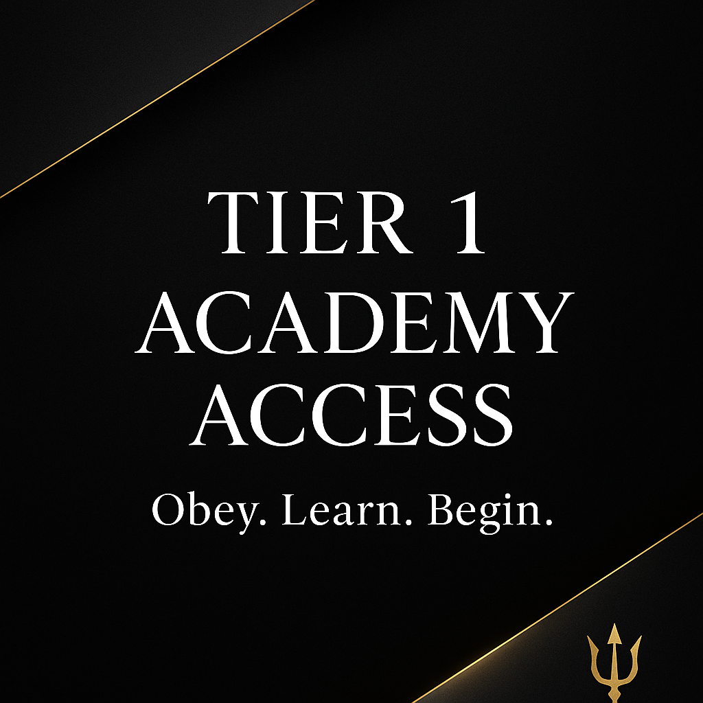 🖤 Tier 1 — Academy Access