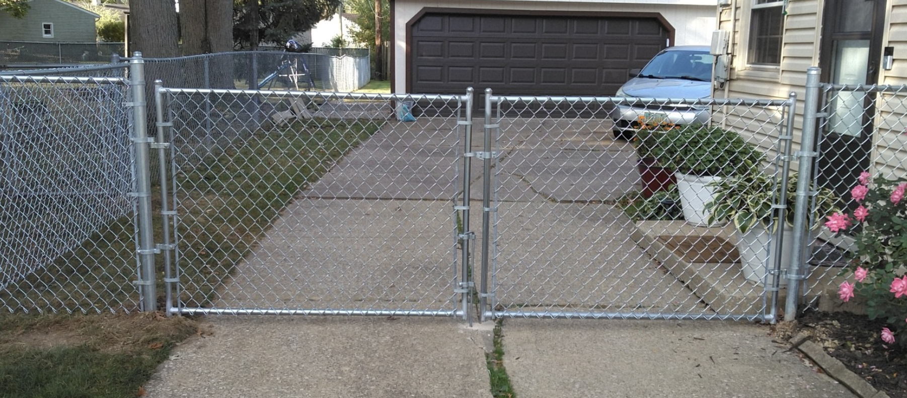 chain link gate installed by All Outdoor Fence and More