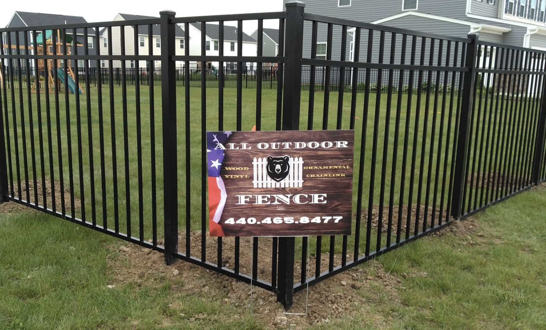 ornamental fence installed by all outdoor fence and more