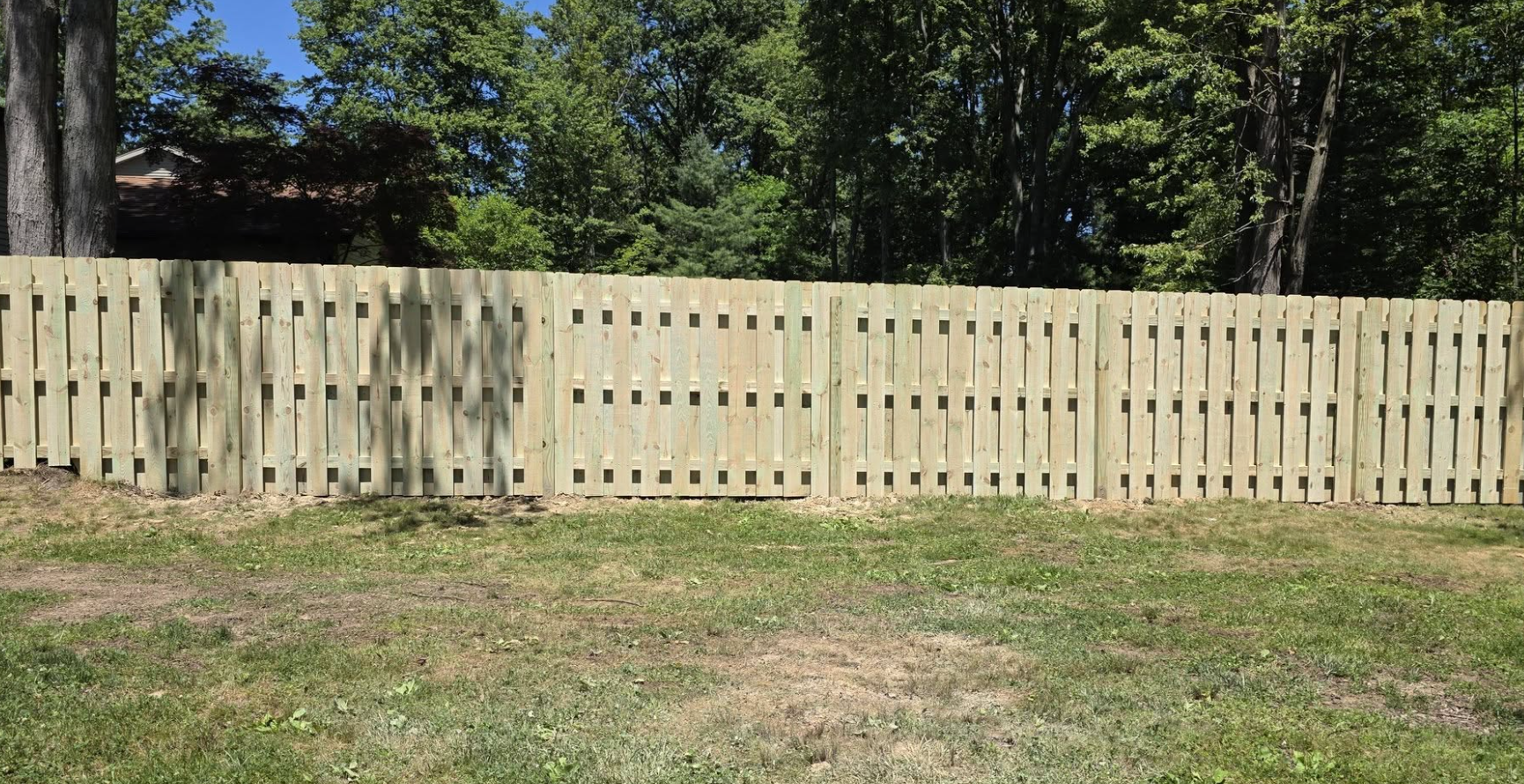 Wooden fence olmsted township