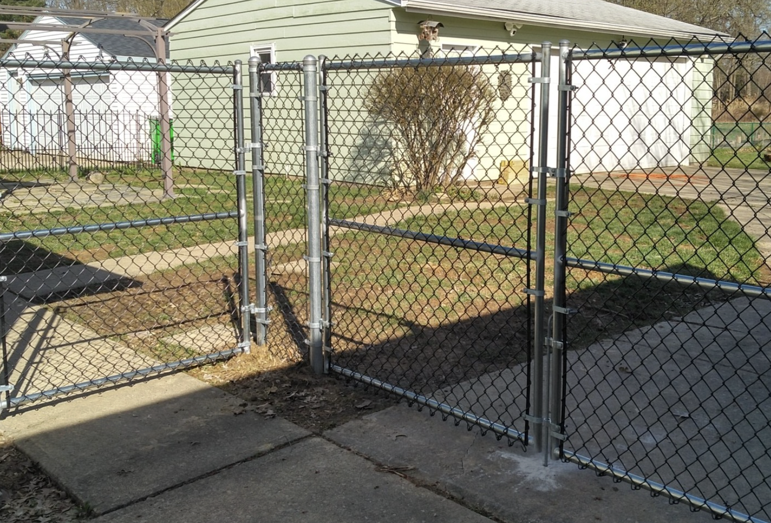 chainlink gate and fence installed by All Outdoor Fence and More