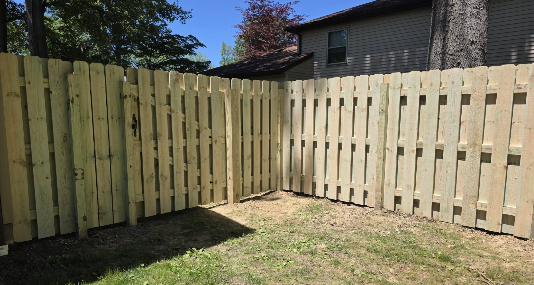 wood fence olmsted township