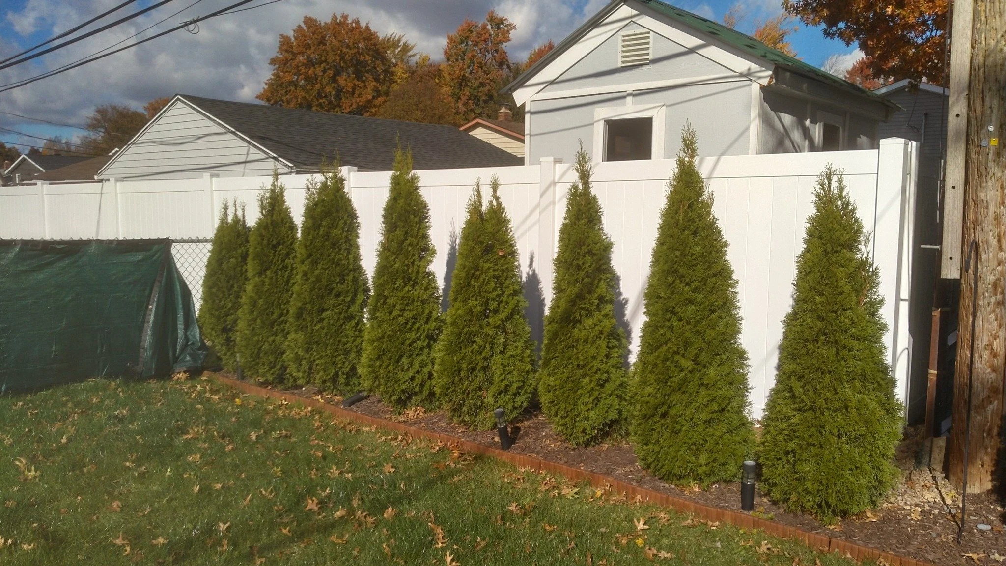 Vinyl fence installation in Brook Park, Ohio