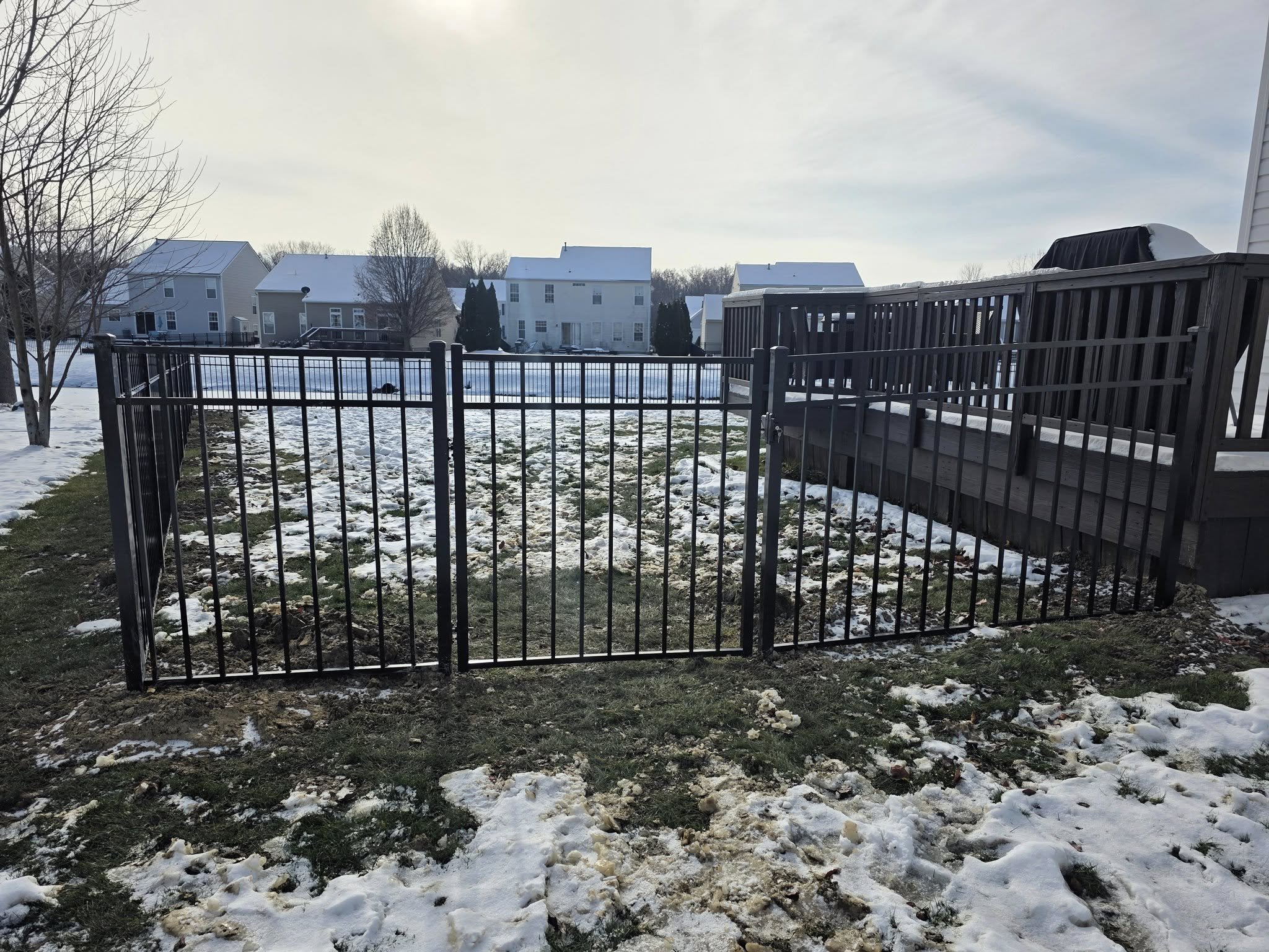 Metal fence installation in North Ridgeville, OH