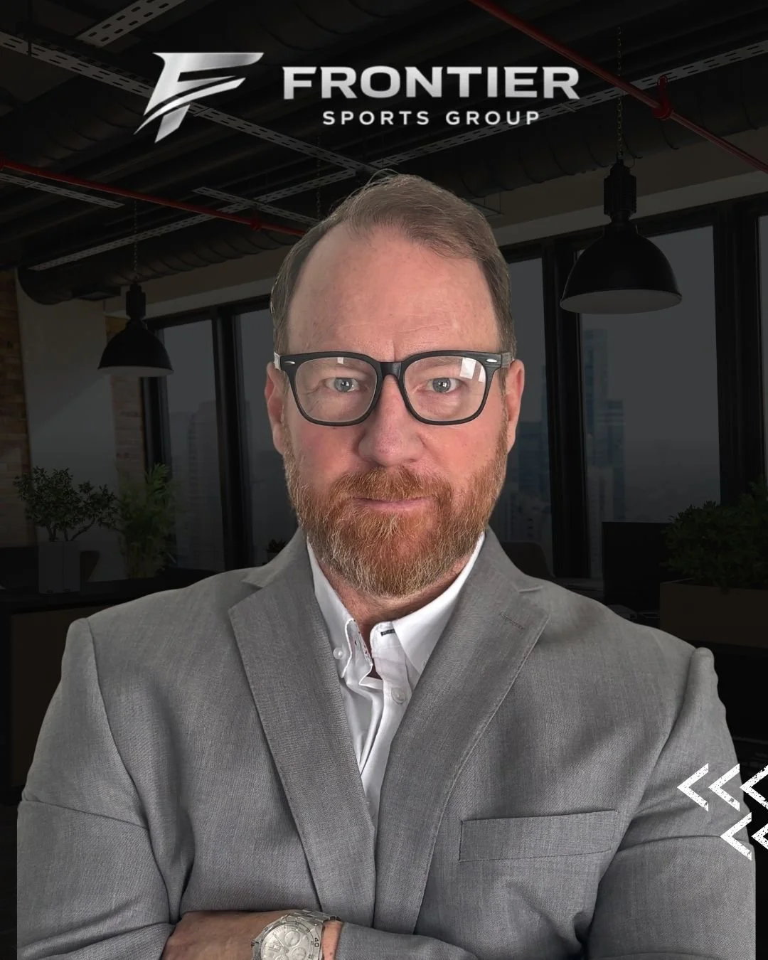 Mark Cardiff with Frontier Sports Group