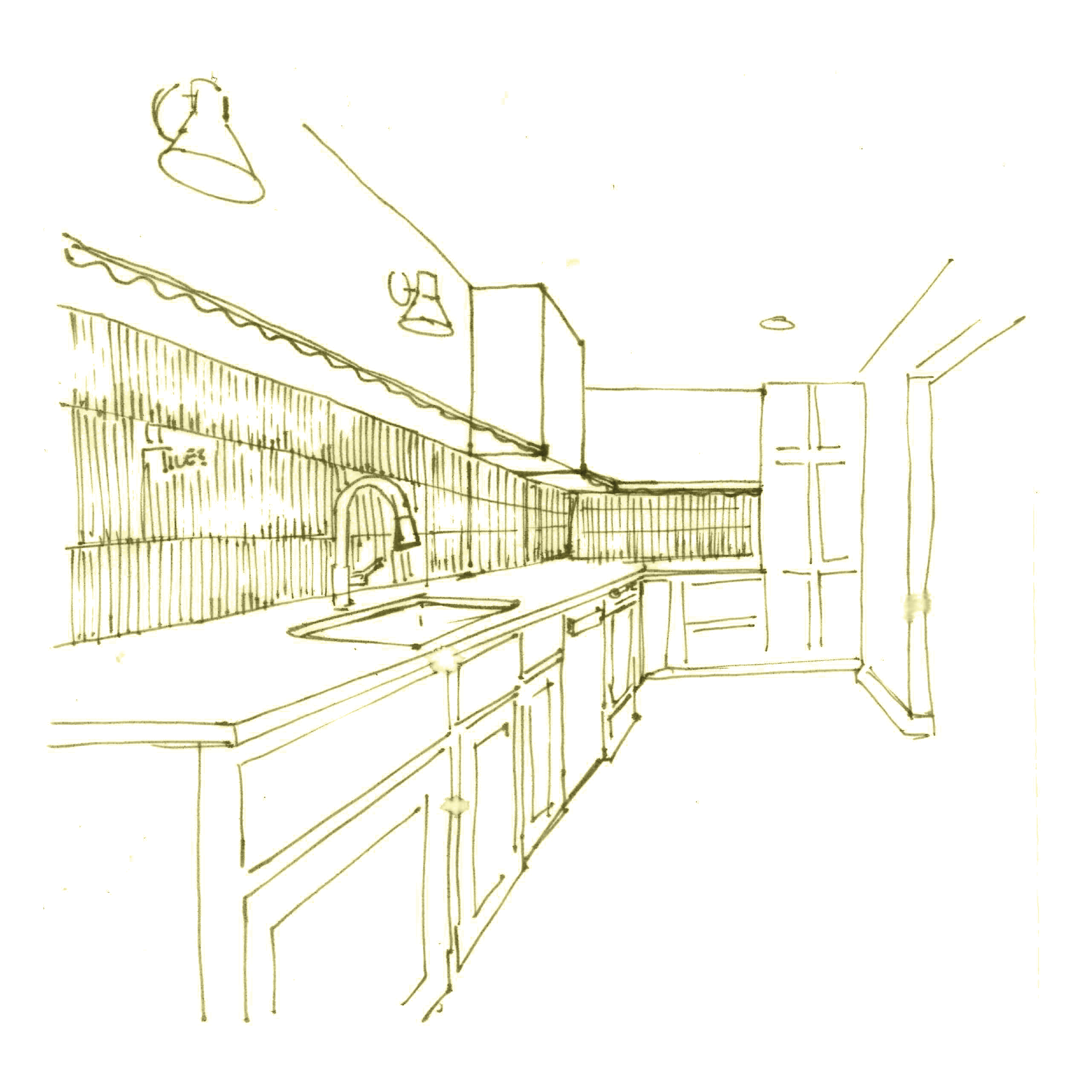 Kitchen Backsplash + Floating Shelves